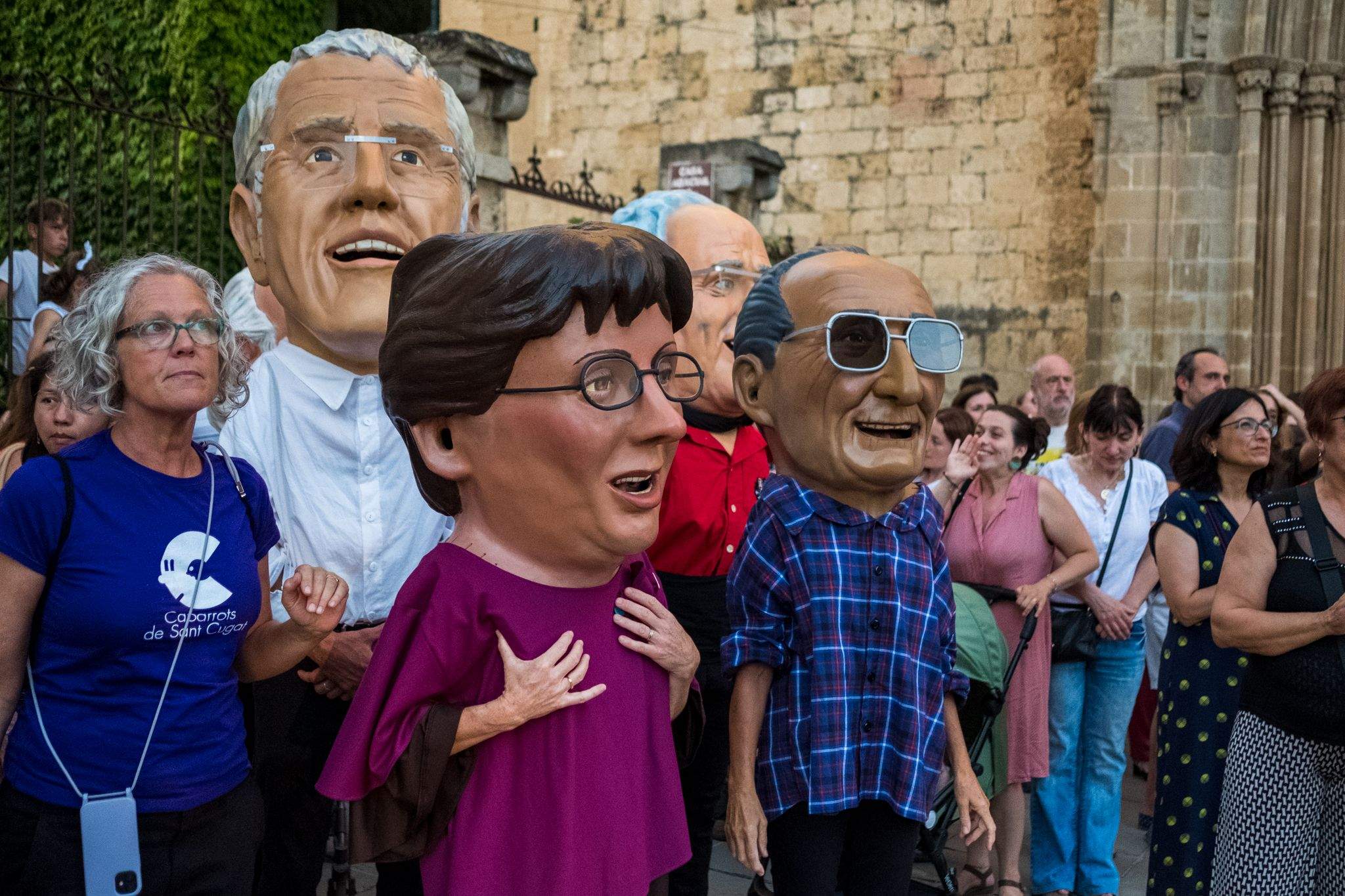 Els santcugatencs s'han reunit als voltants del Monestir per celebrar el Corpus Christi. FOTO: Ale Gómez