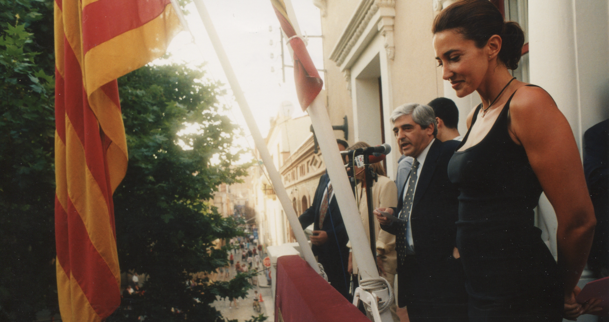 Pregó de la Festa Major de 1998 amb Elsa Anka. FOTO: Arxiu