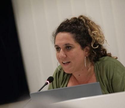 Núria Gibert s'acomiada del Ple. FOTO: Ajuntament