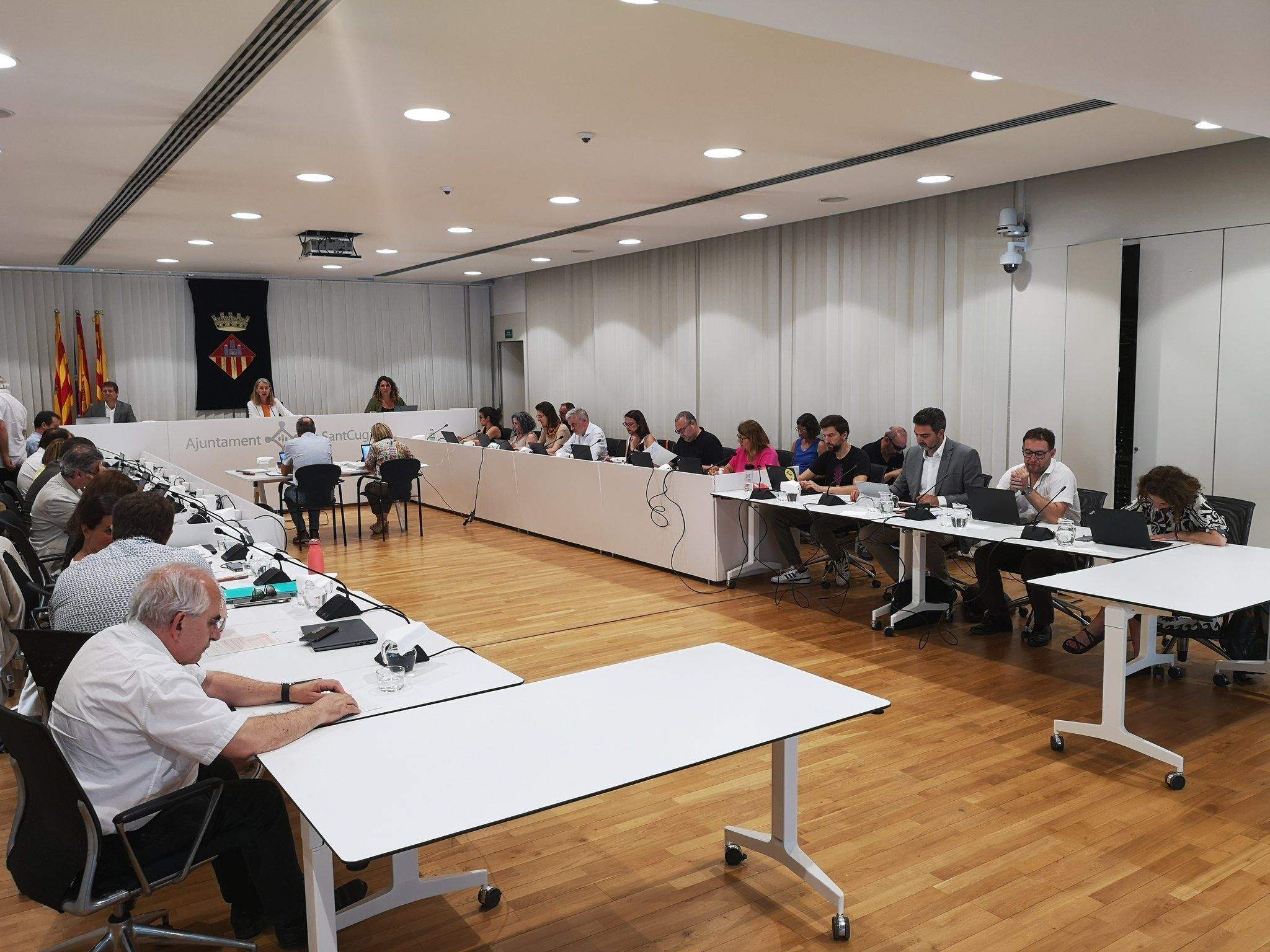 Sessió plenària de l'Ajuntament de Sant Cugat del mes de juny de 2022. FOTO: Ajuntament