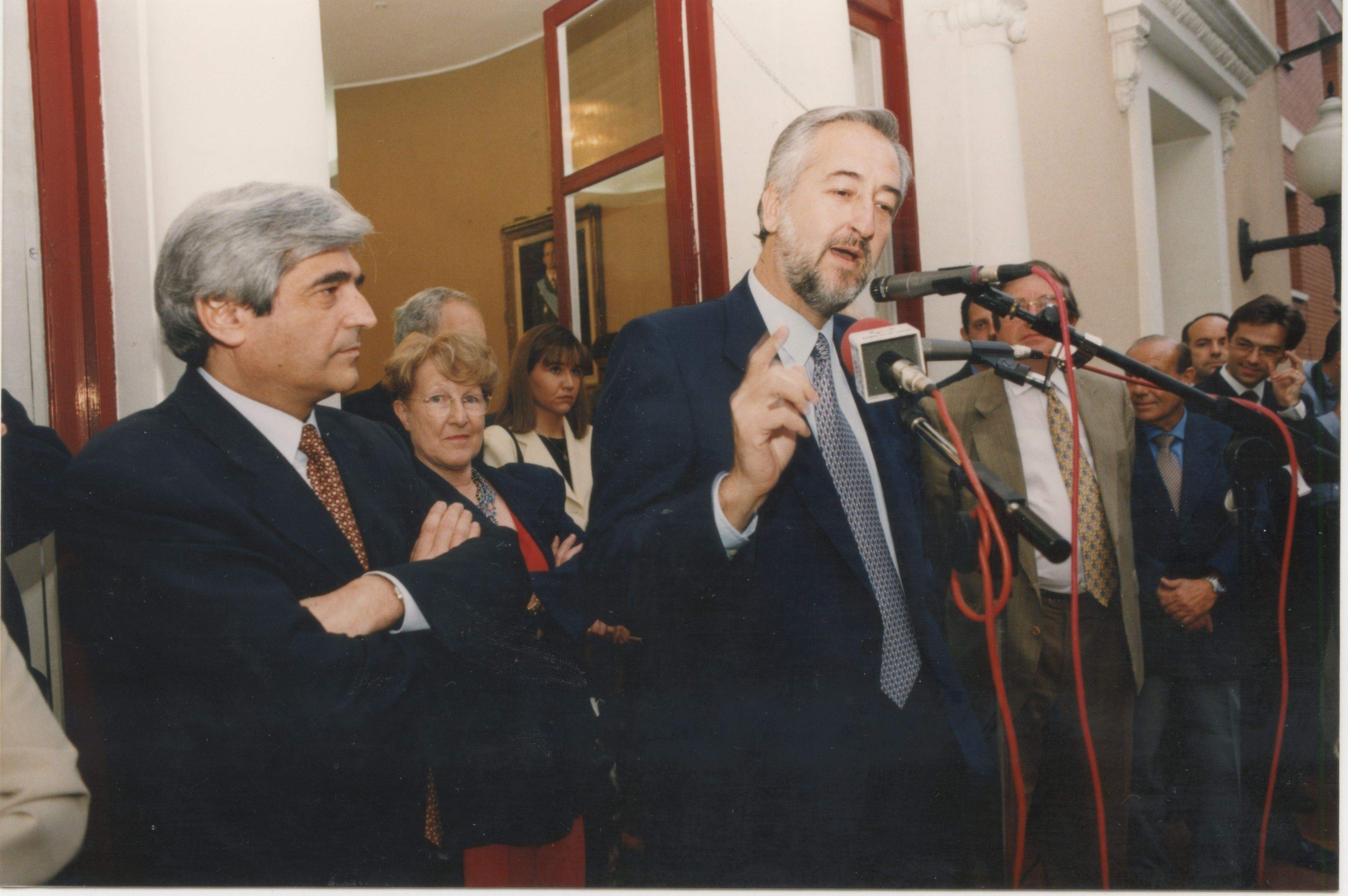 Joan Corbella durant el pregó de 1997. FOTO: Arxiu