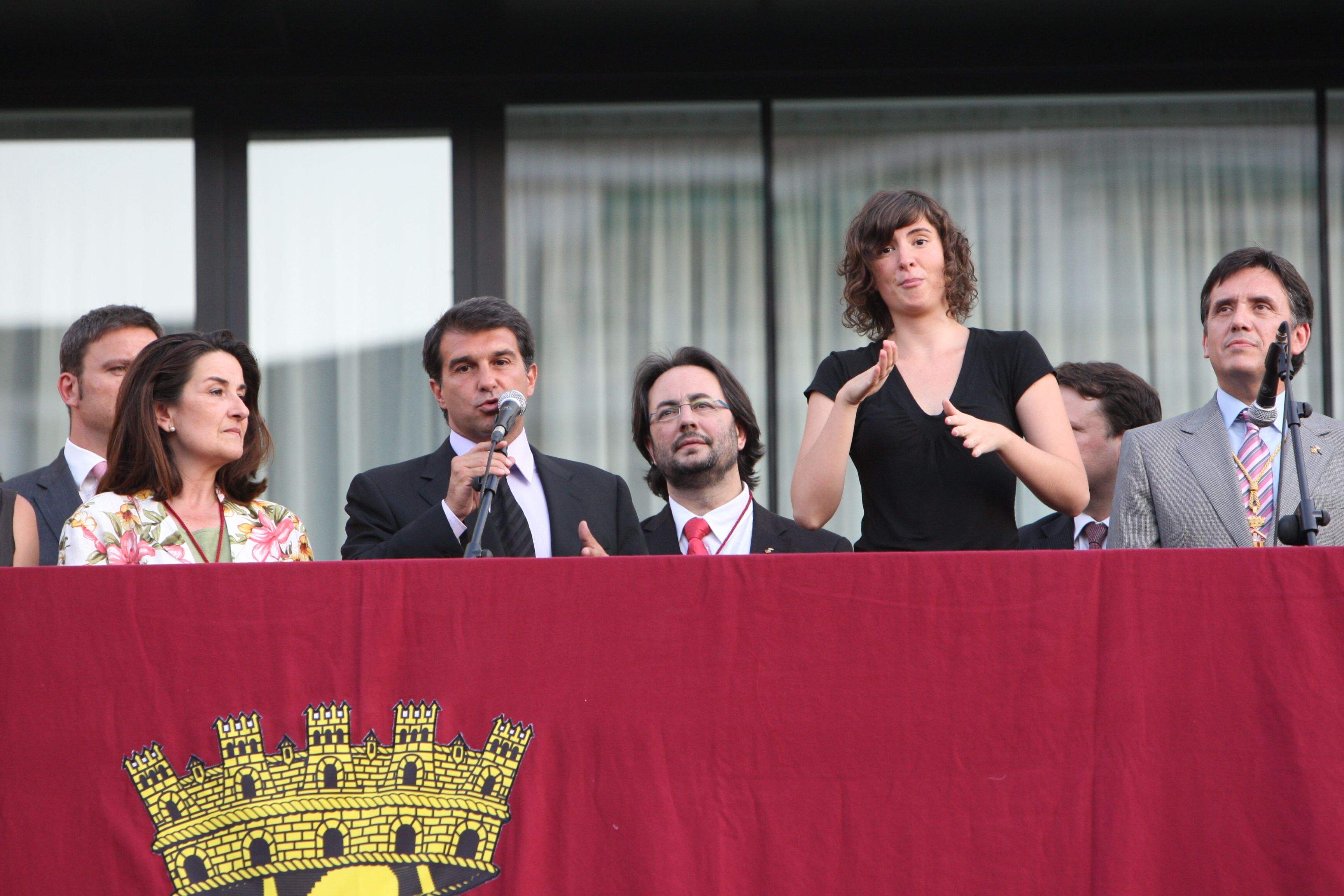 Joan Laporta va ser l'encarregat del pregó de 2008. FOTO: Arxiu