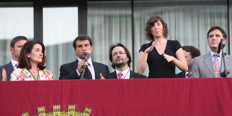 Joan Laporta va ser l'encarregat del pregó de 2008. FOTO: Arxiu