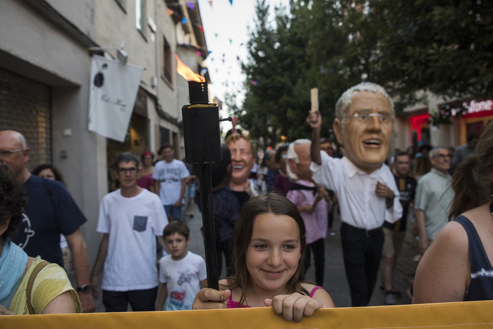 Inici del cercavila de la plaça del Dr. Galtés. FOTO: Bernat Millet.