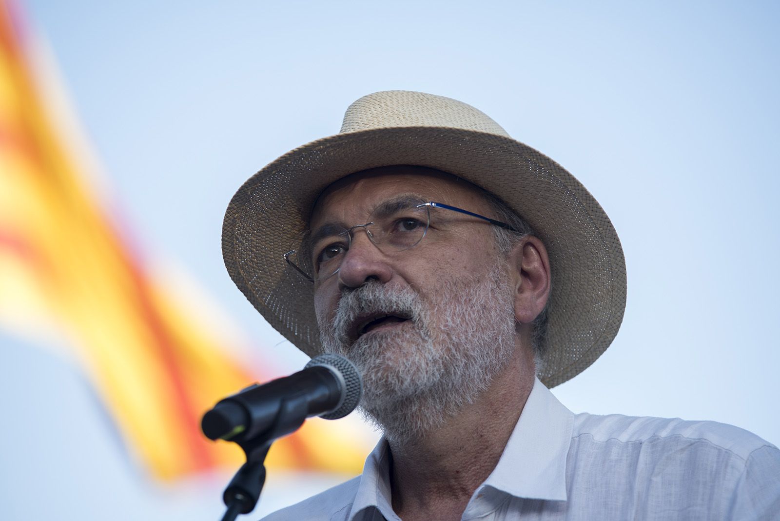 Lectura del manifest. FOTO: Bernat Millet.