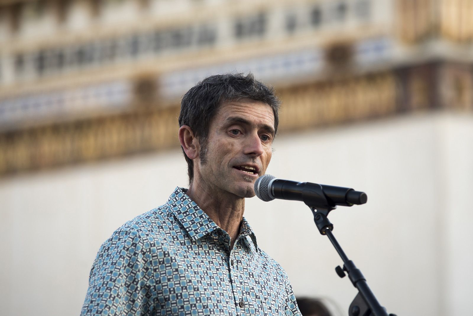 Lectura del manifest. FOTO: Bernat Millet.