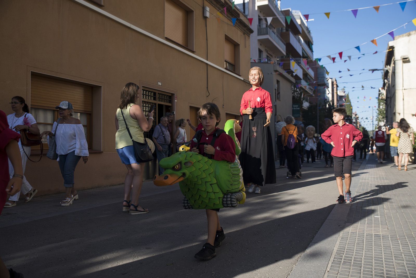 Els Gegants han participat en el Seguici d'Inici de Festa Major de Sant Cugat 2022. FOTO: Bernat Millet