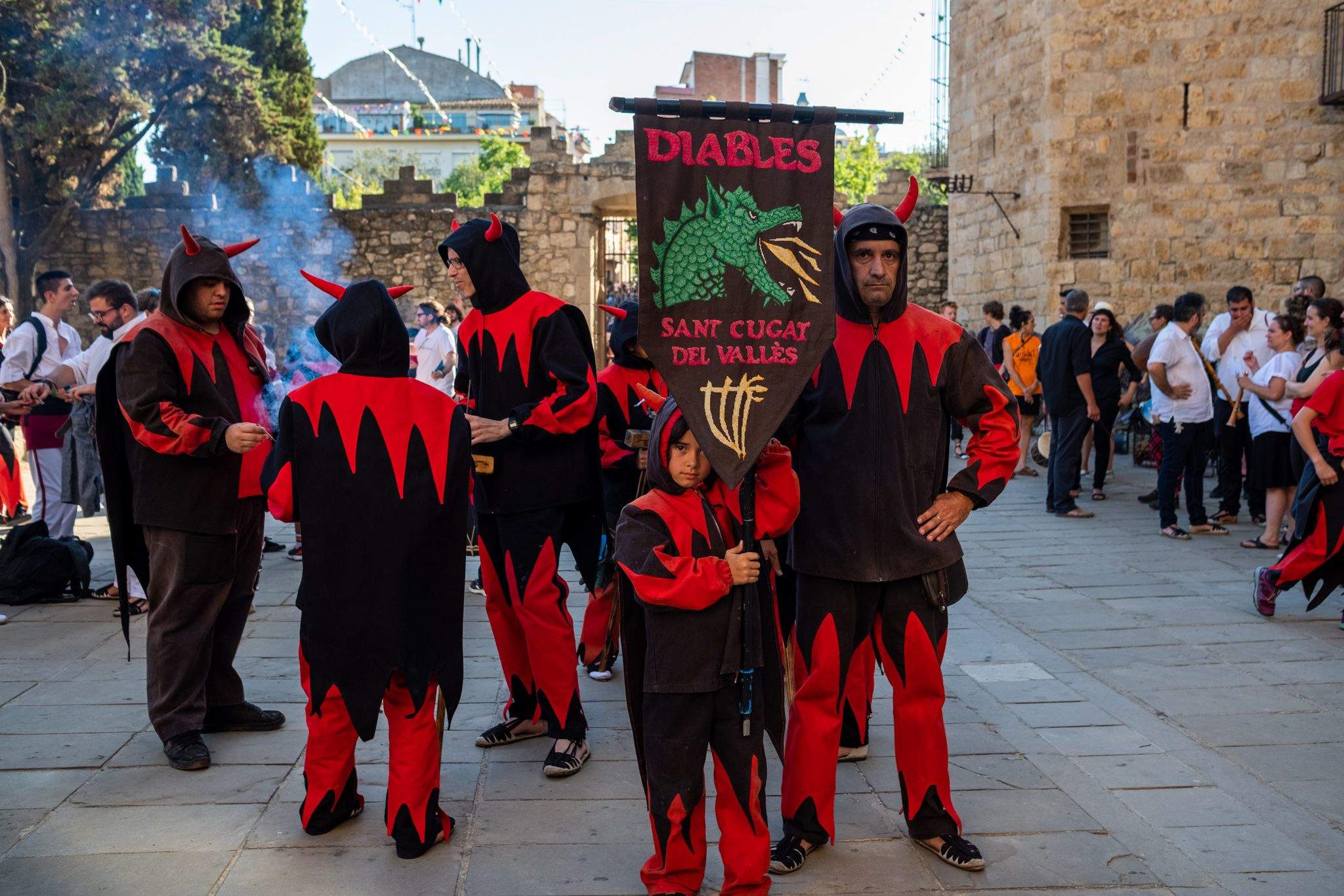 Els diables de Sant Cugat. FOTO: Ale Gómez