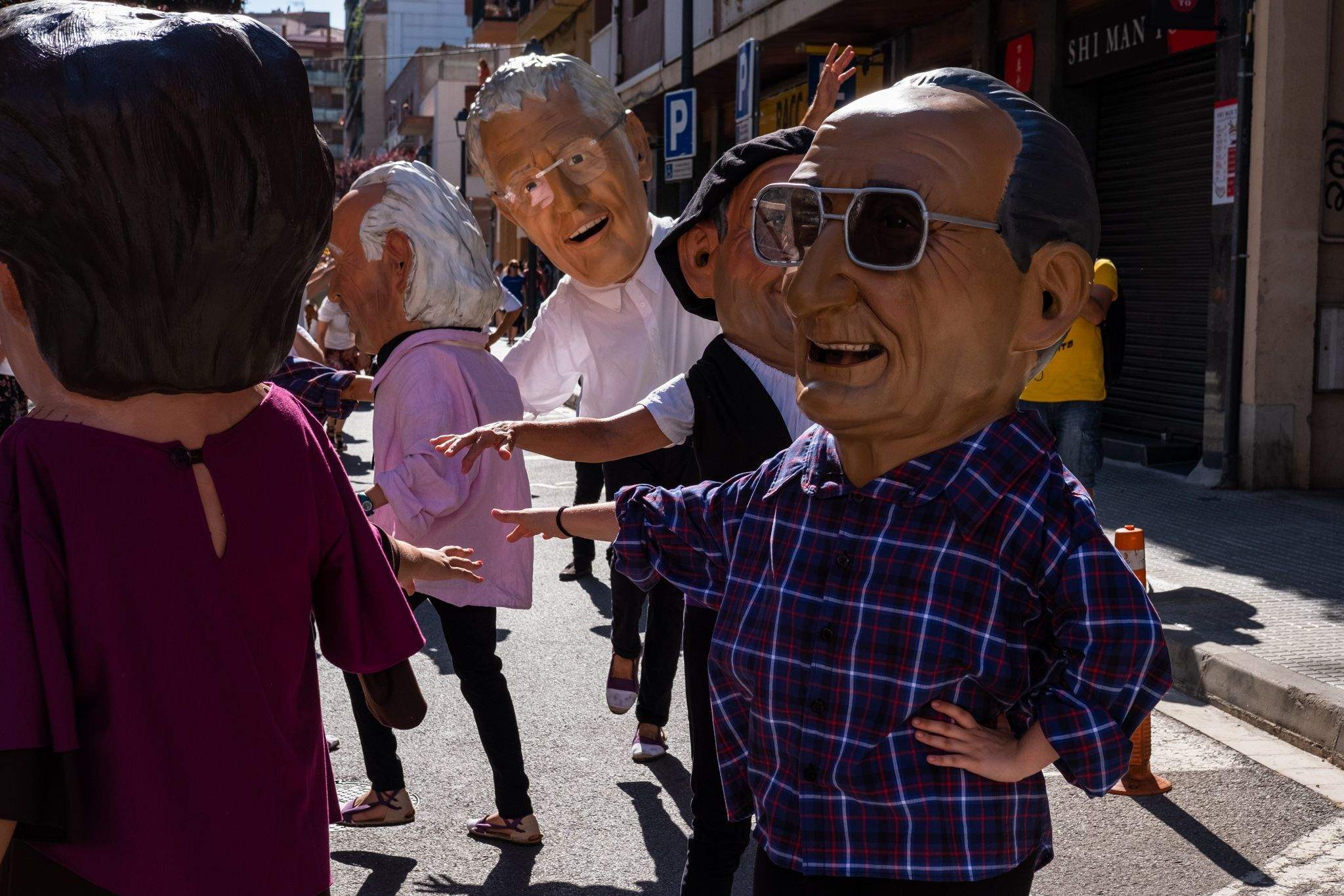 Els capgrossos al Seguici de Sant Pere. FOTO: Ale Gómez