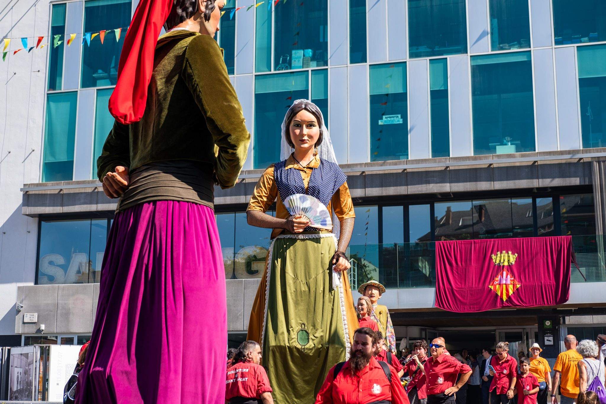 Els gegants al Seguici de Sant Pere. FOTO: Ale Gómez