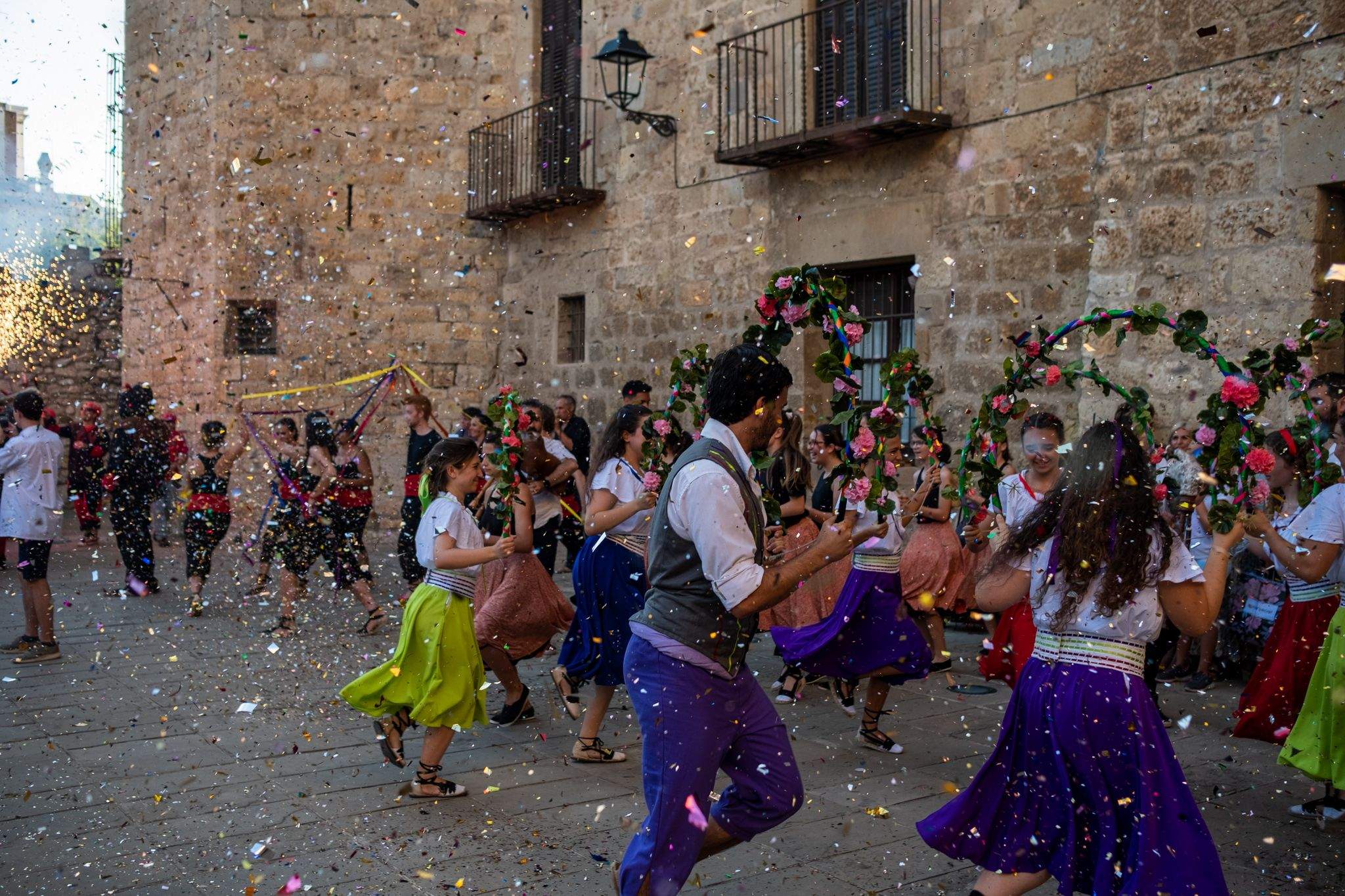Esclat de Festa Major al Seguici de Sant Pere. FOTO: Ale Gómez