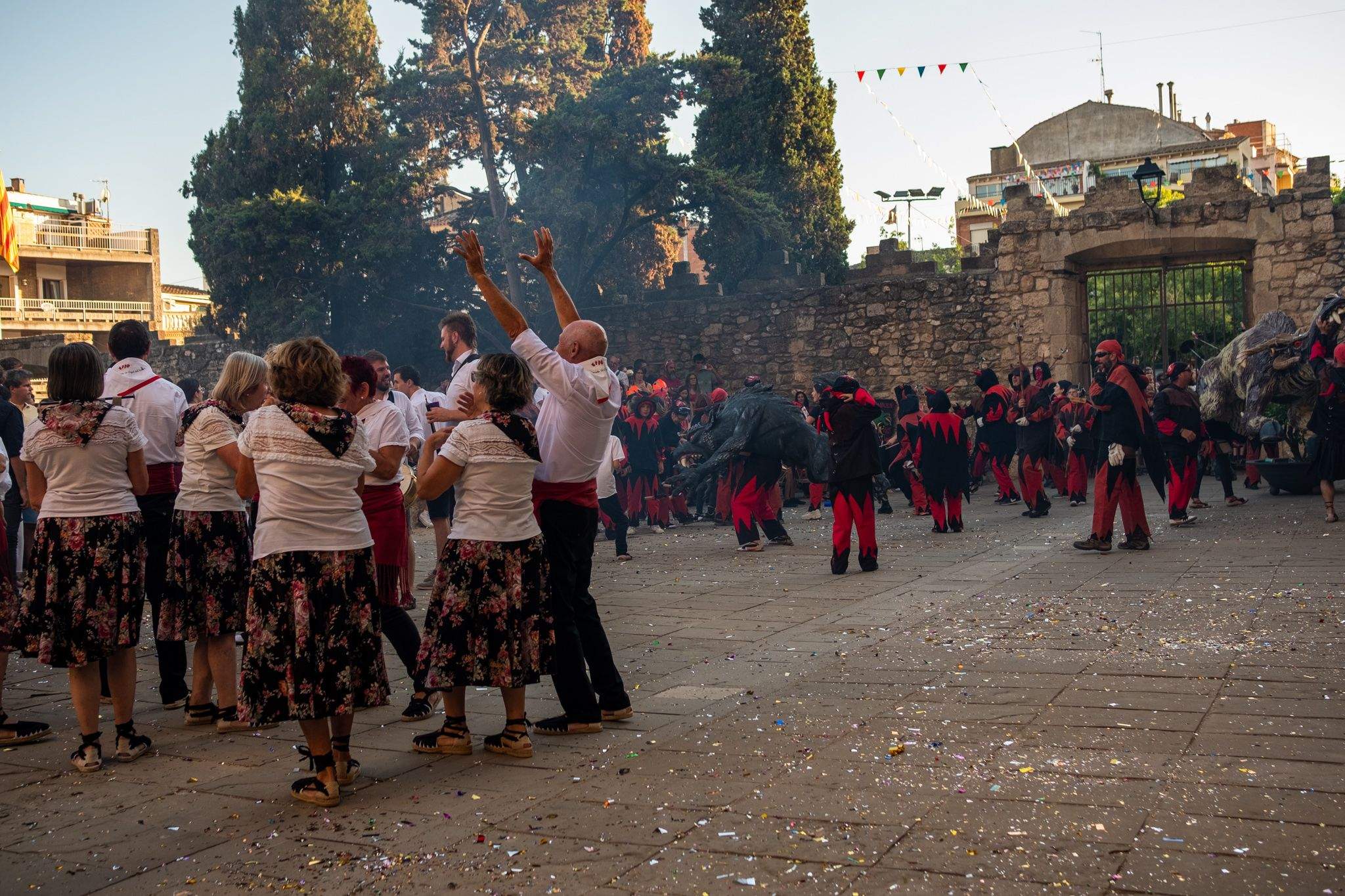 Esclat de Festa Major al Seguici de Sant Pere. FOTO: Ale Gómez