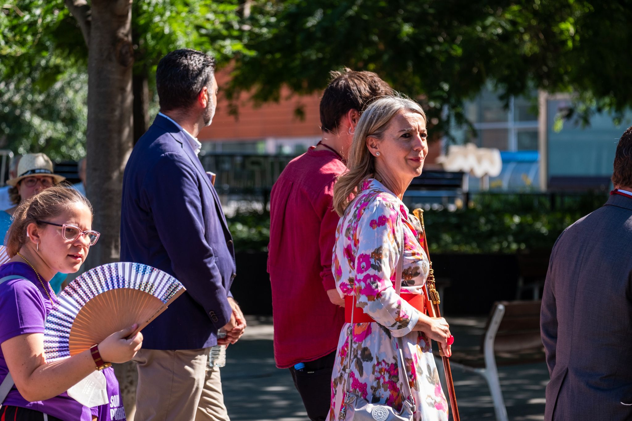 L'alcaldessa Mireia Ingla i Mas durant els Seguici de Sant Pere. FOTO: Ale Gómez