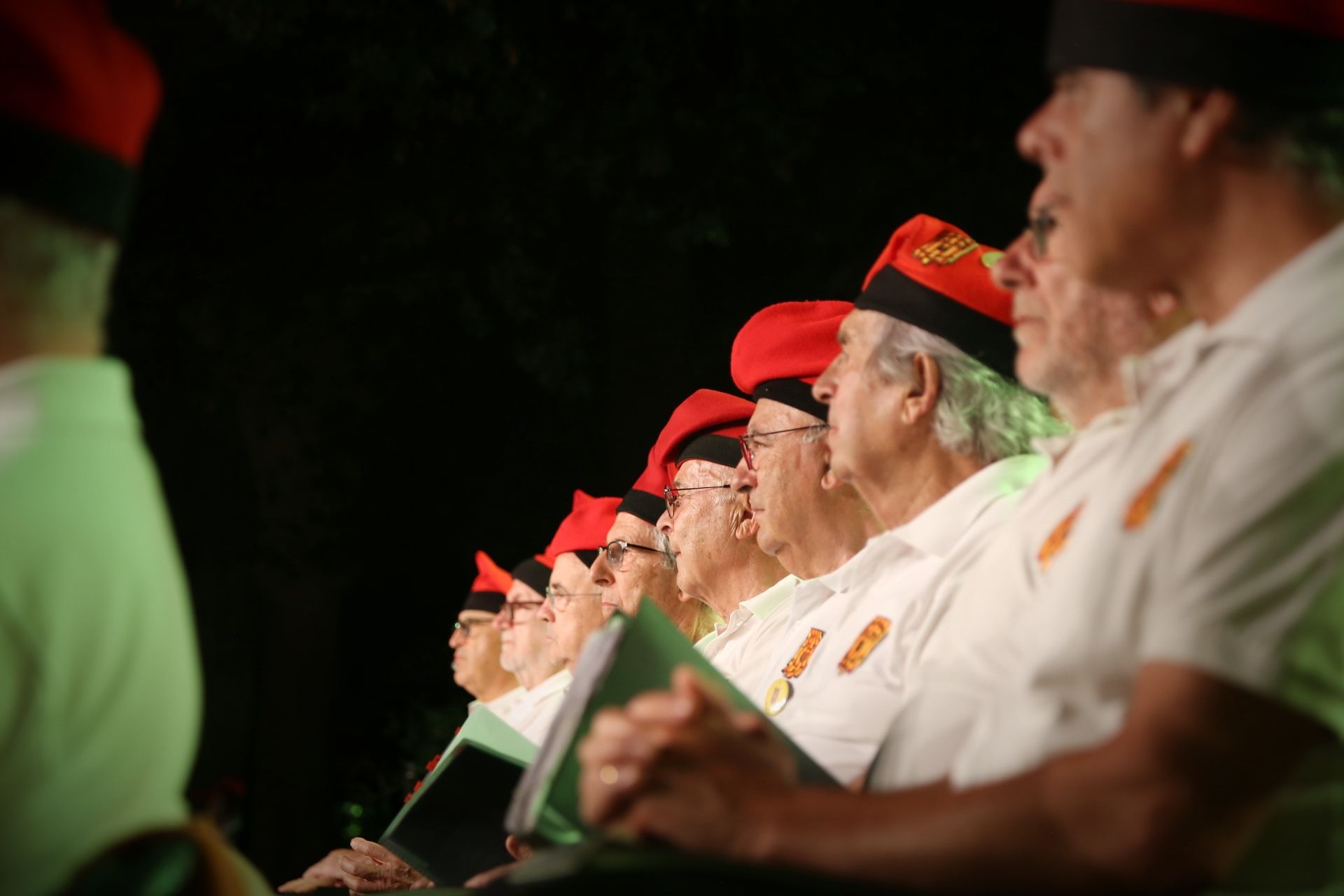 Concert de Festa Major a càrrec de la Societat Coral La Lira i la Cobla Sant Jordi. FOTO: Anna Bassa