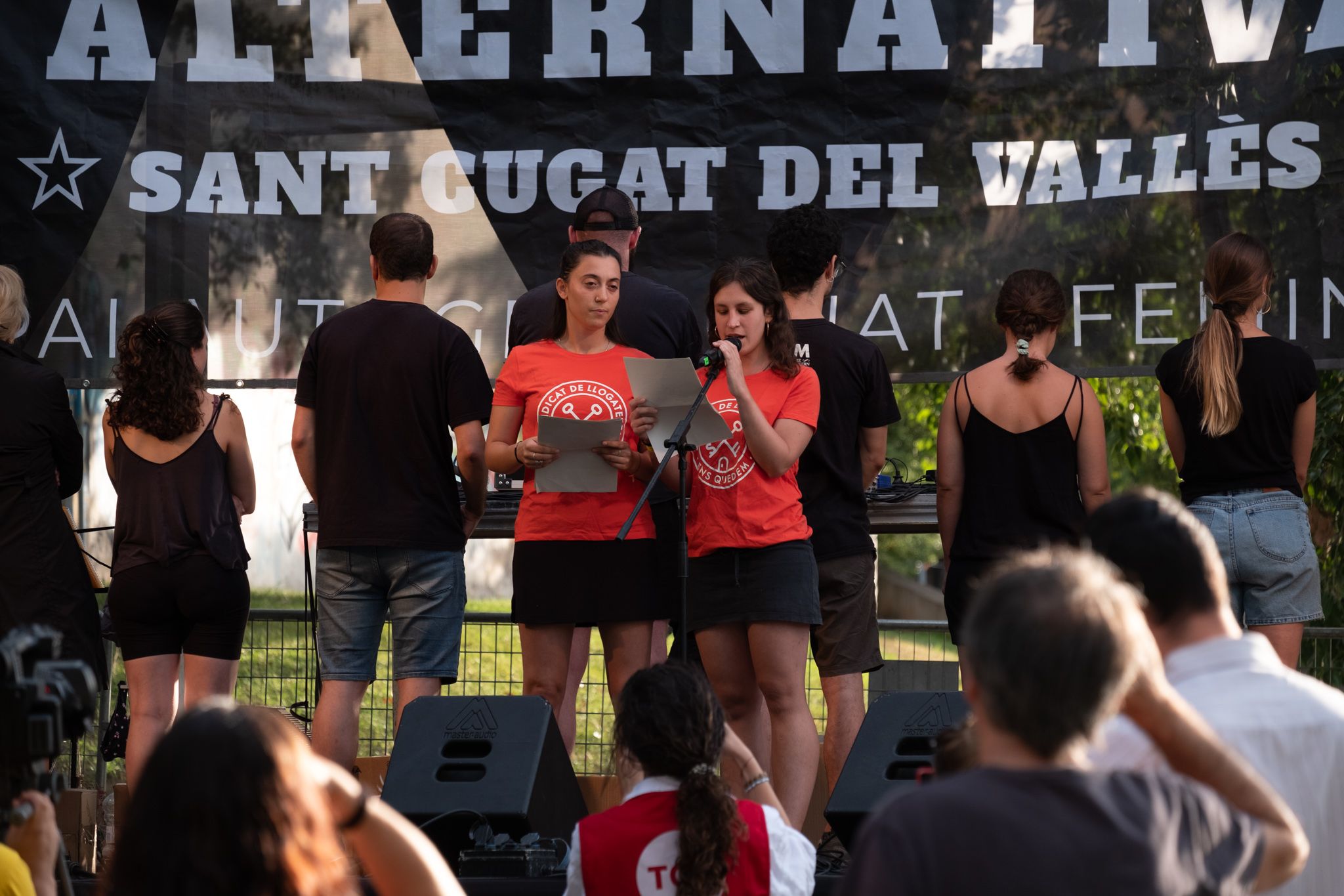 El pregó de la XII edició de la Festa Major Alternativa. FOTO: Ale Gómez