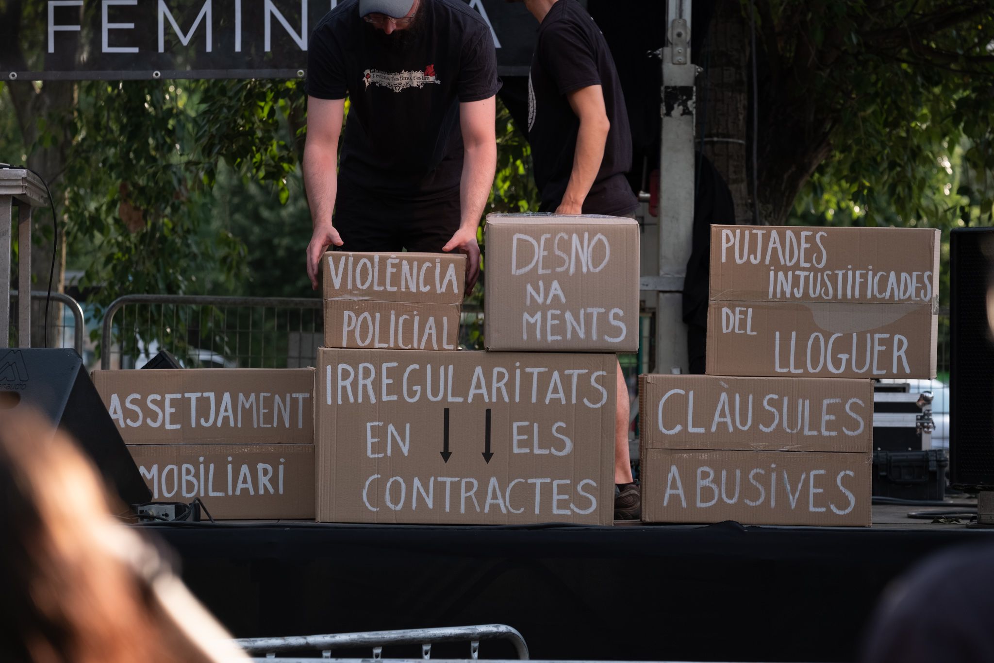 El pregó de la XII edició de la Festa Major Alternativa. FOTO: Ale Gómez
