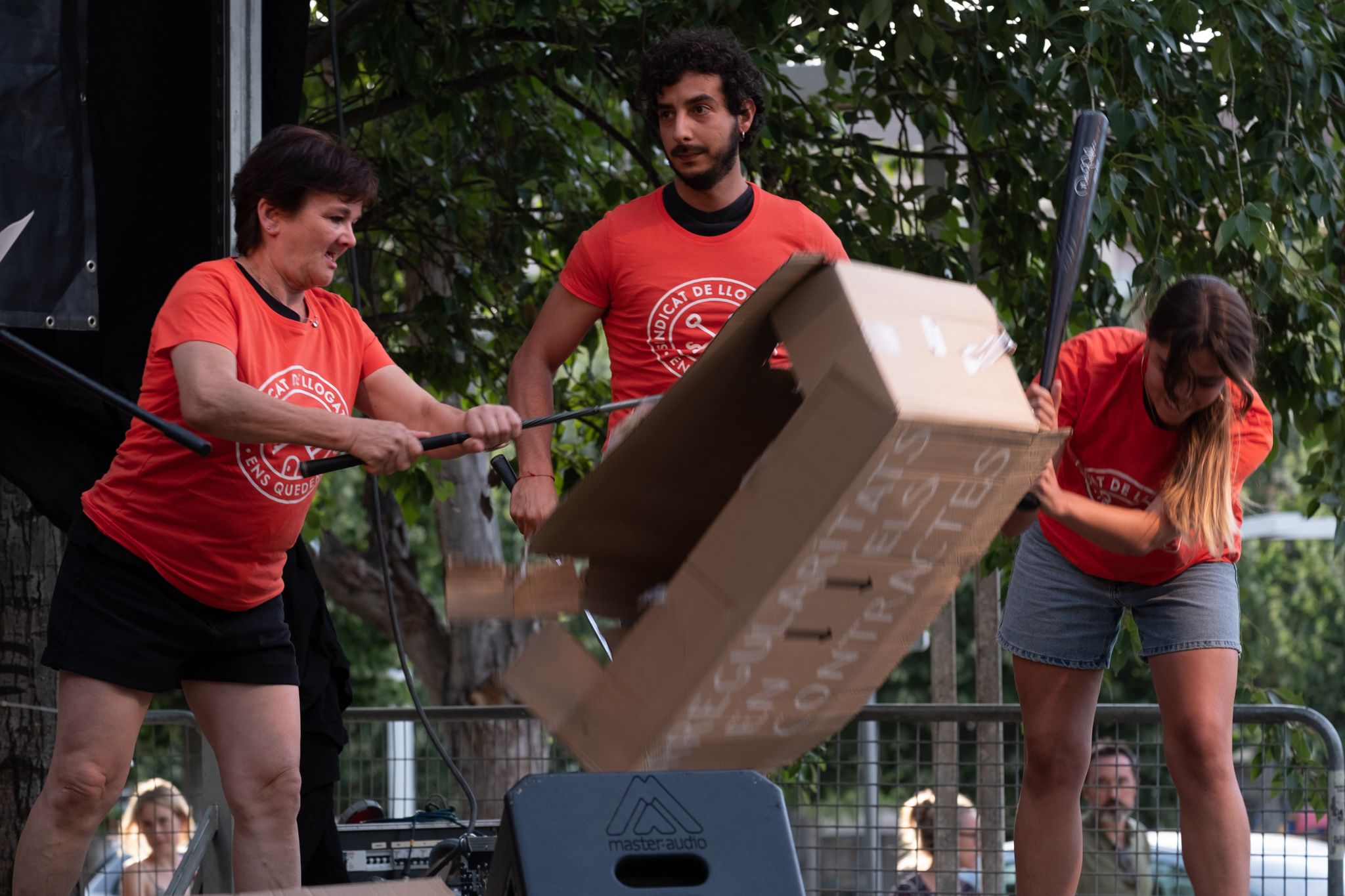 El pregó de la XII edició de la Festa Major Alternativa. FOTO: Ale Gómez
