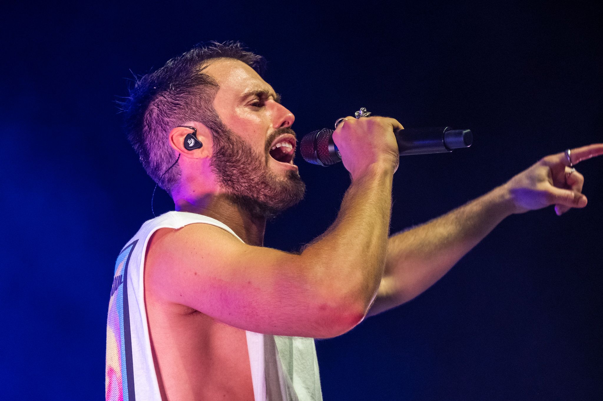 Arnau Griso, en concert, presentant la gira final ‘Eric Blanch’. FOTO: Ale Gómez