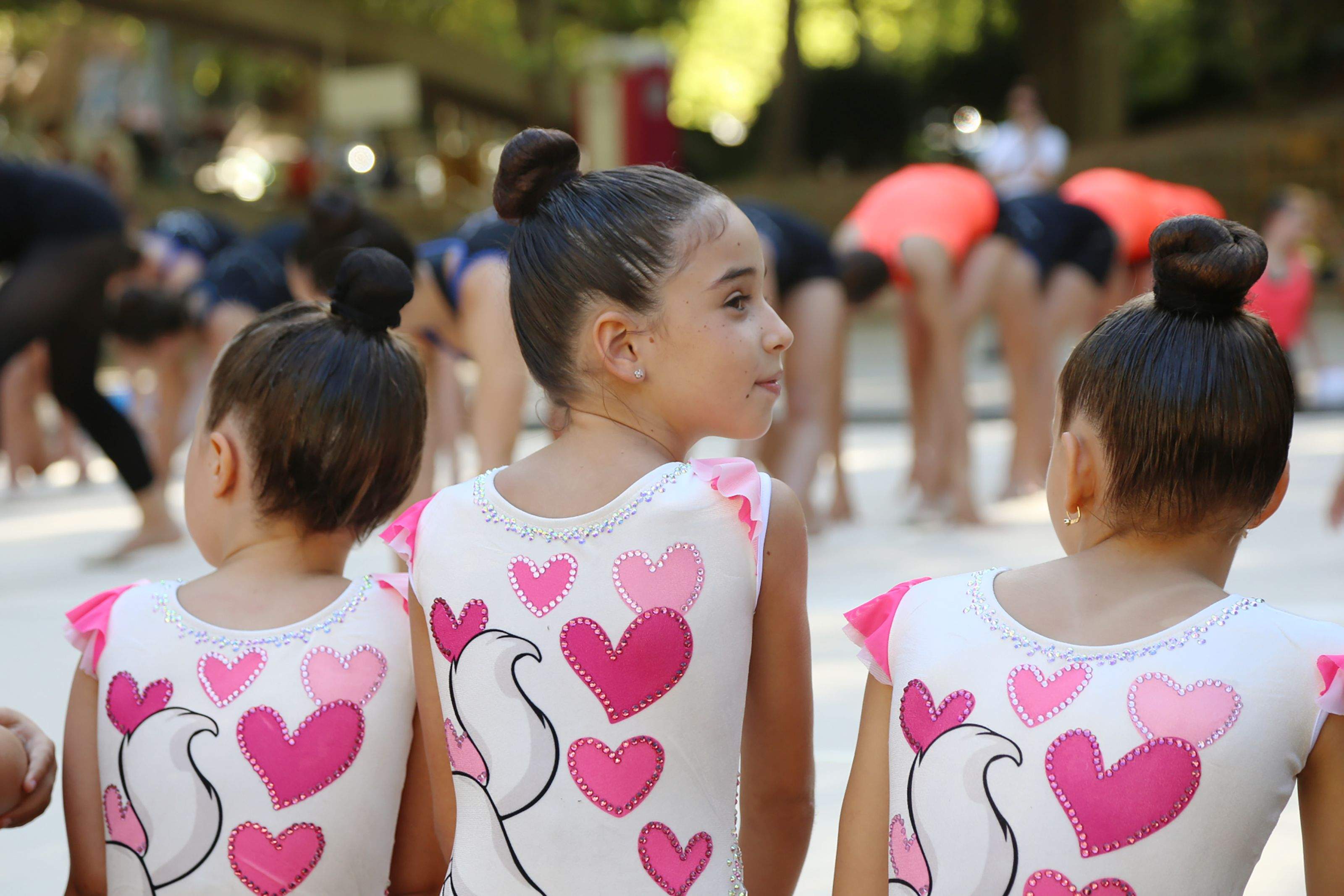Exhibició de gimnàstica rítmica del Club Gimnàstica Sant Cugat. FOTO: Anna Bassa