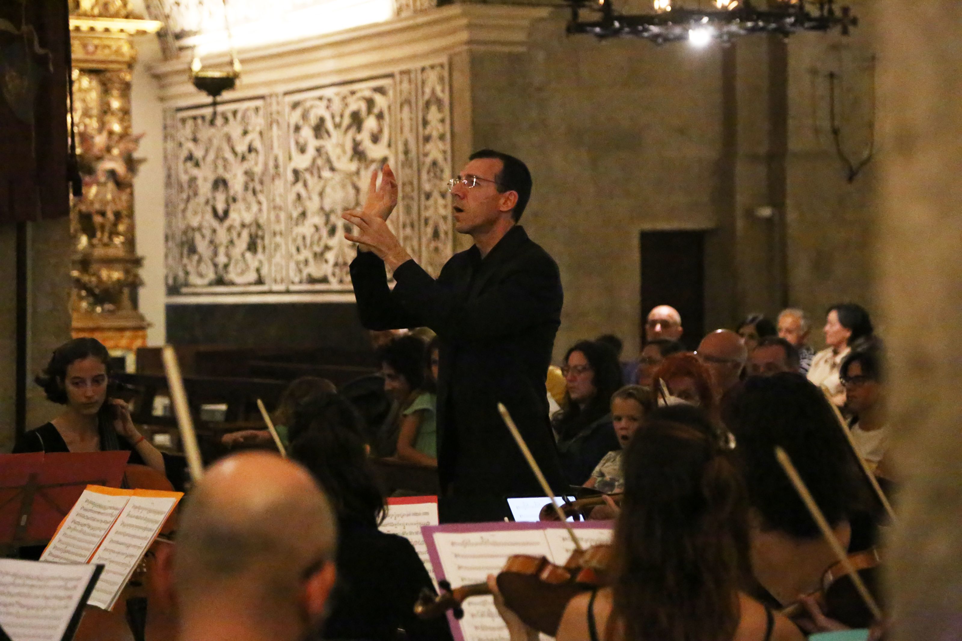 Xavier Pagès, director de  l'Orquestra Simfònica Fusió Sant Cugat. FOTO: Anna Bassa