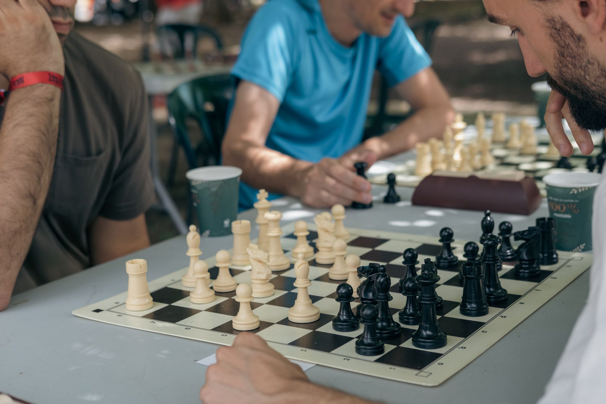 Torneigs de partides ràpides d’escacs als Jardins del Monestir. FOTO: Ale Gómez