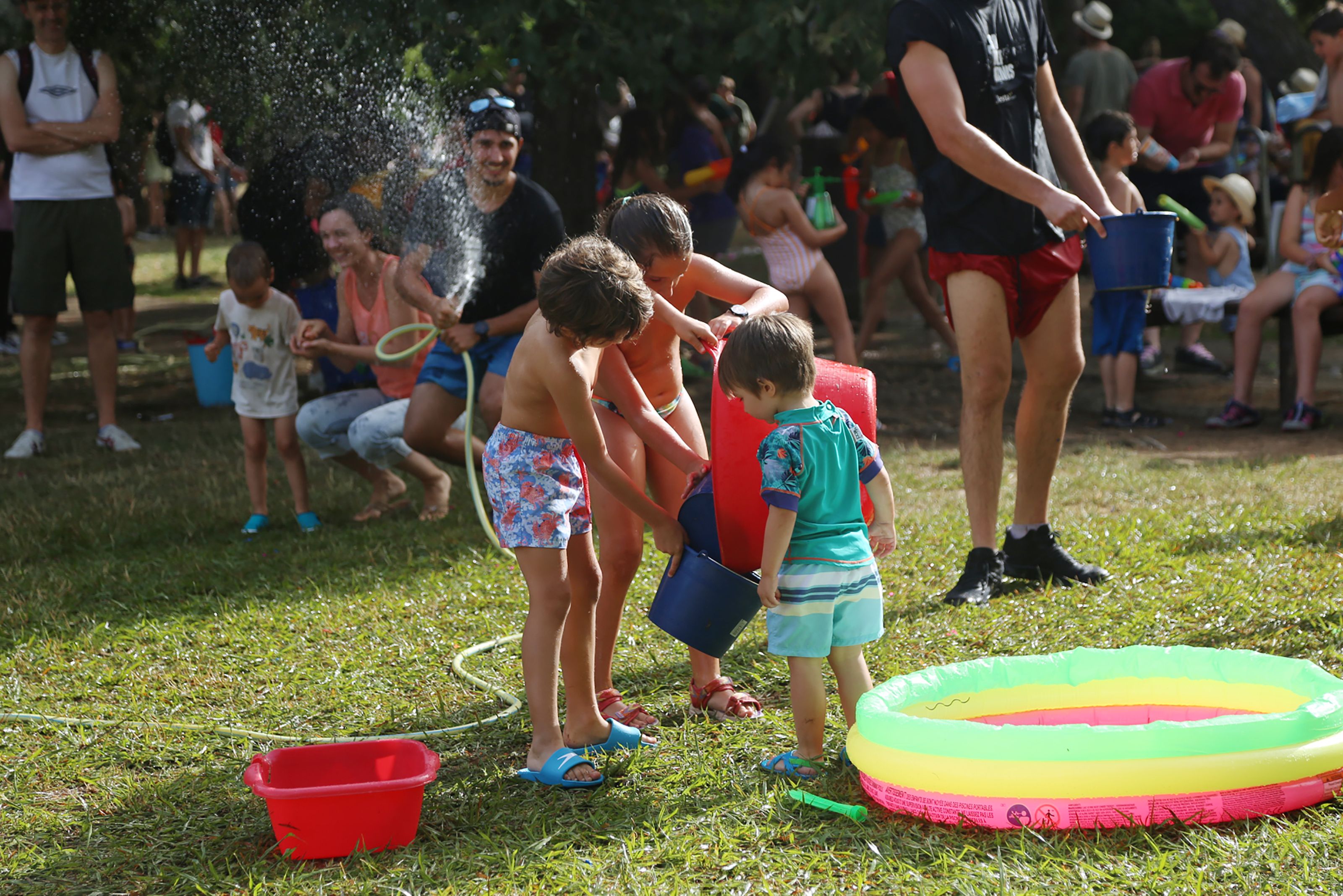 Festa de l'aigua a la Festa de l'Esport al Carrer. FOTO: Anna Bassa