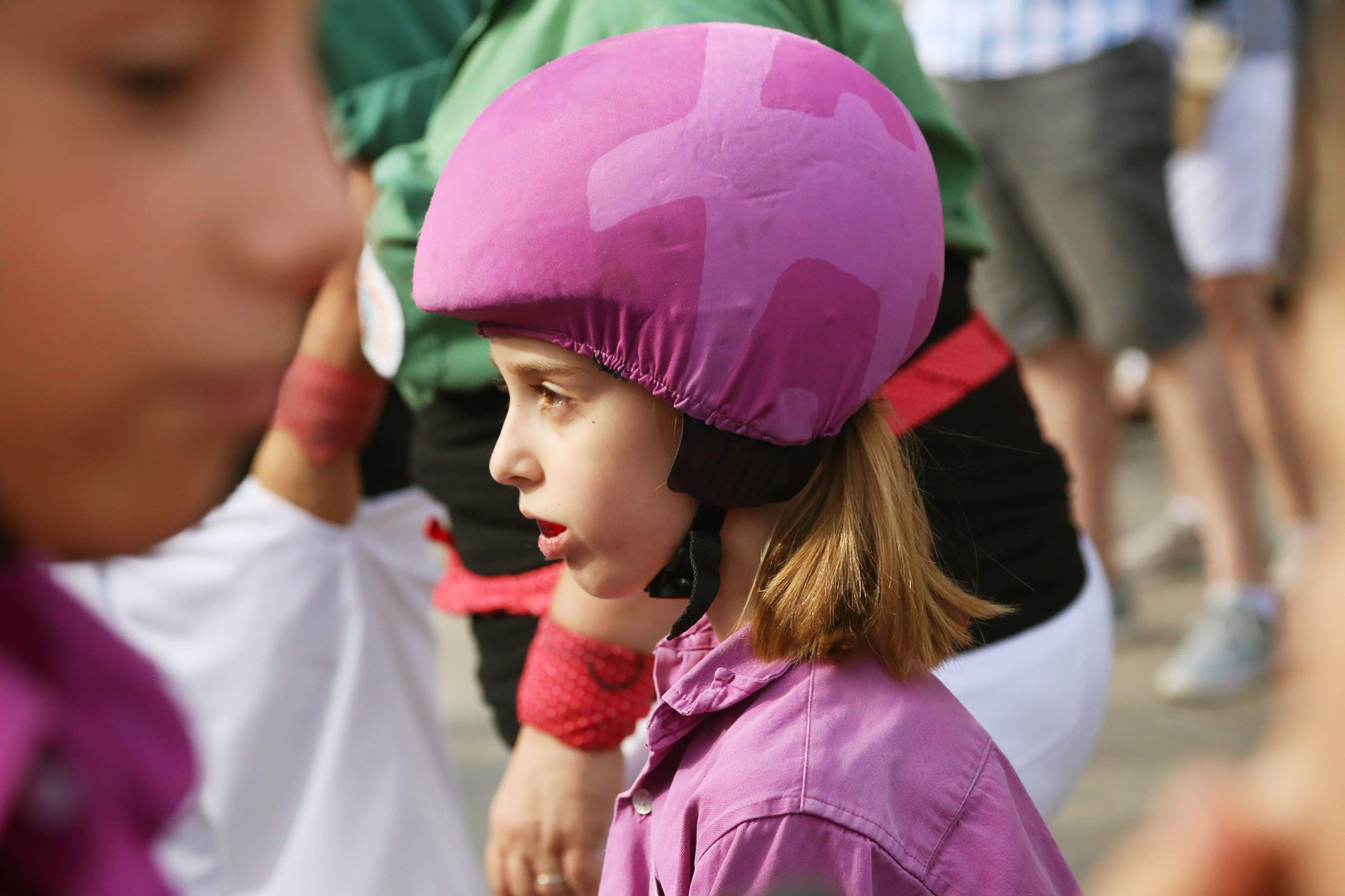 La colla dels Moixiganguers d'Igualada participen a la XXV Diada Castellera de Festa Major. FOTO: Anna Bassa