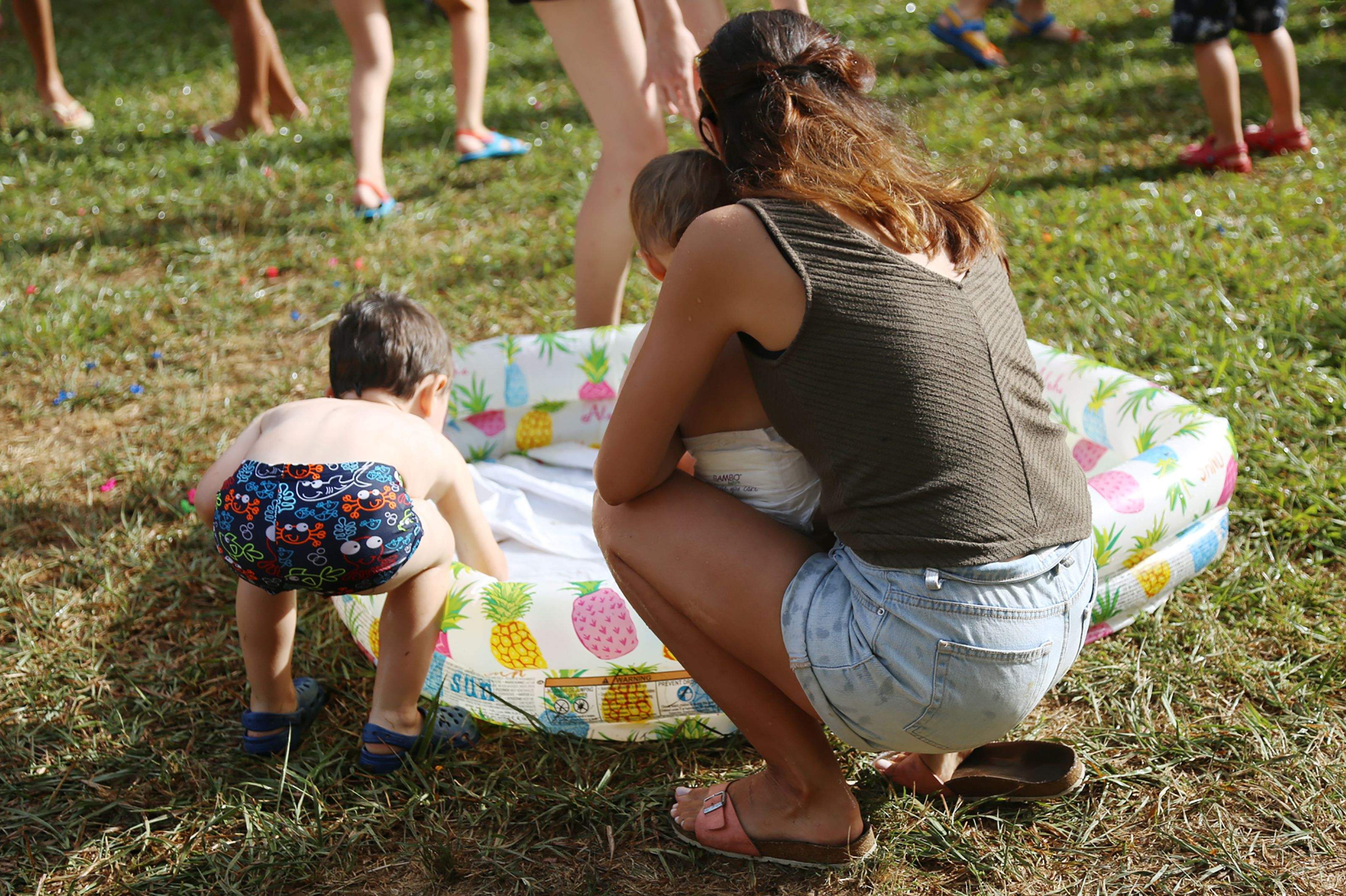 Festa de l'aigua a la Festa de l'Esport al Carrer. FOTO: Anna Bassa