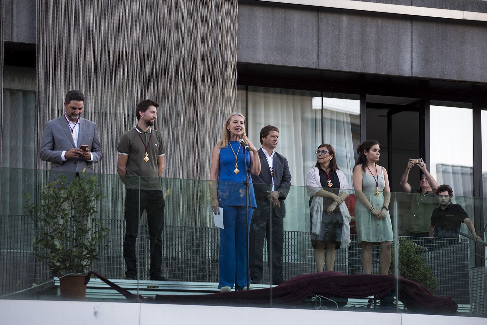 L'alcaldessa dona la benvinguda a la Festa Major. FOTO: Bernat Milllet