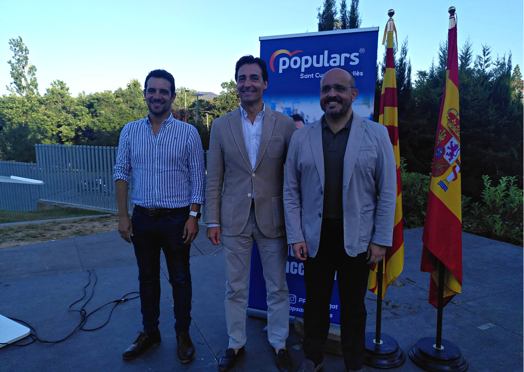Manu Reyes, Álvaro Benejam i Alejandro Fernández. FOTO: Cristina Cabasés