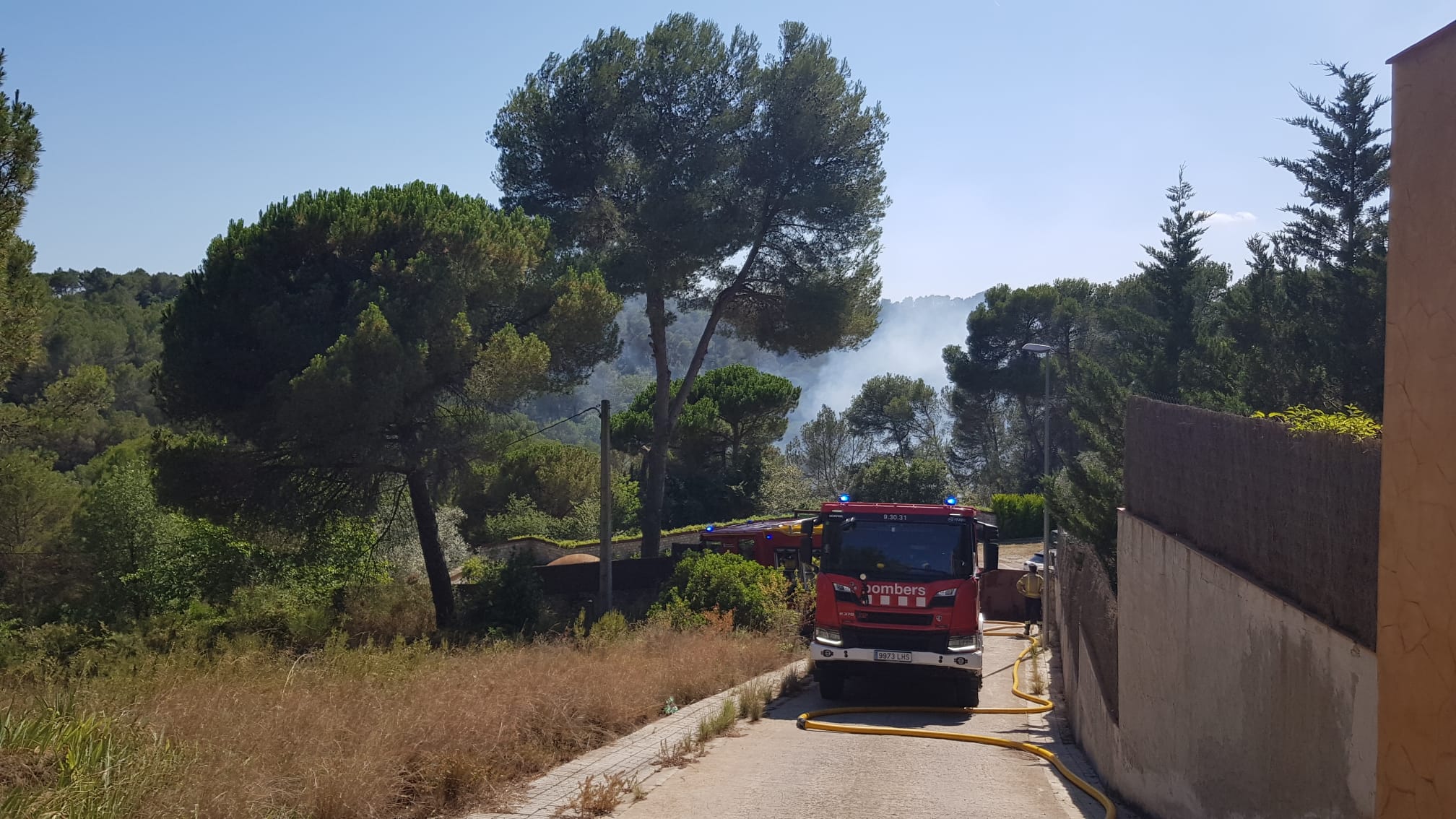 Incendi a Can Barata. FOTO: Ajuntament