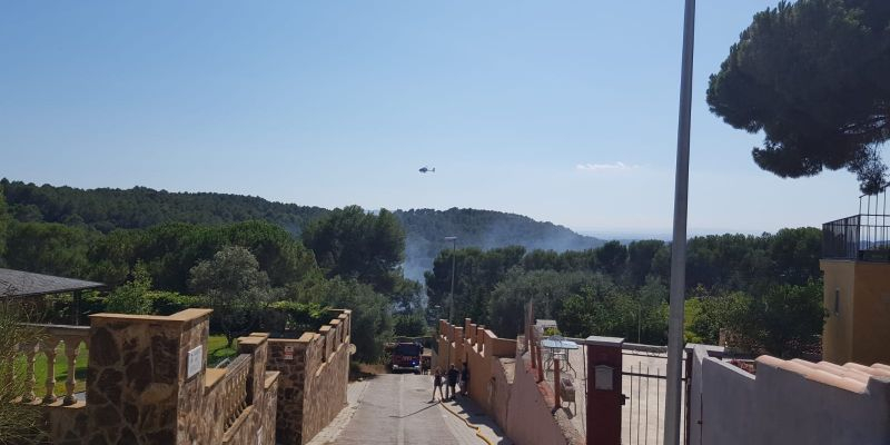 Incendi a Can Barata. FOTO: Ajuntament