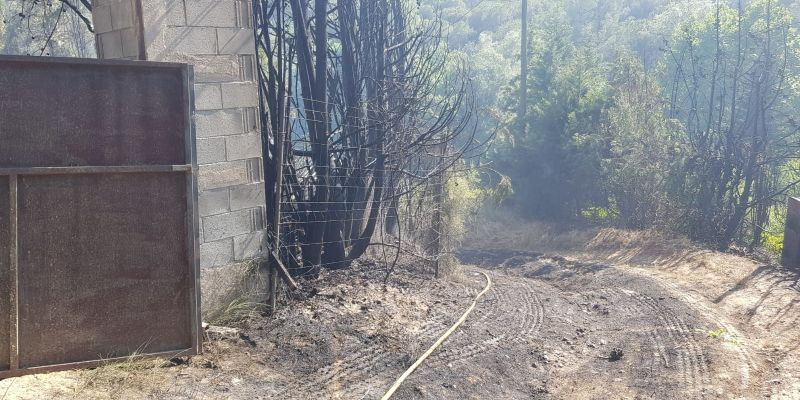 Incendi a Can Barata. FOTO: Cedida