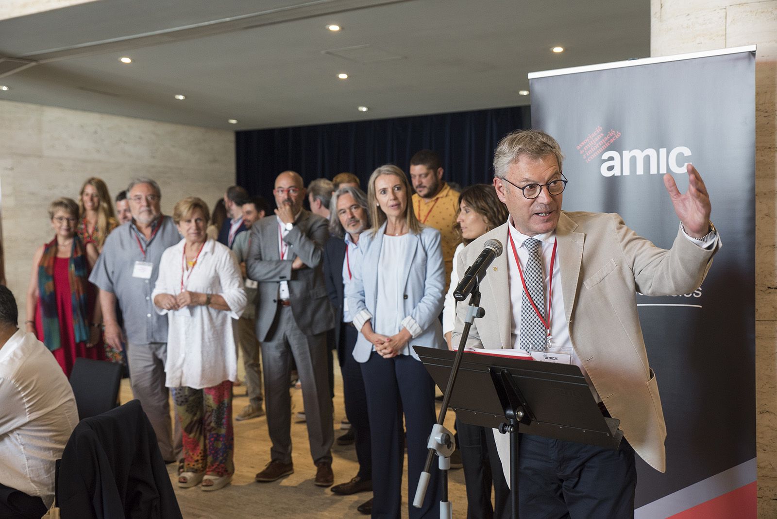 Ramon Grau al 25è aniversari de l'AMIC. FOTO: Bernat Millet.