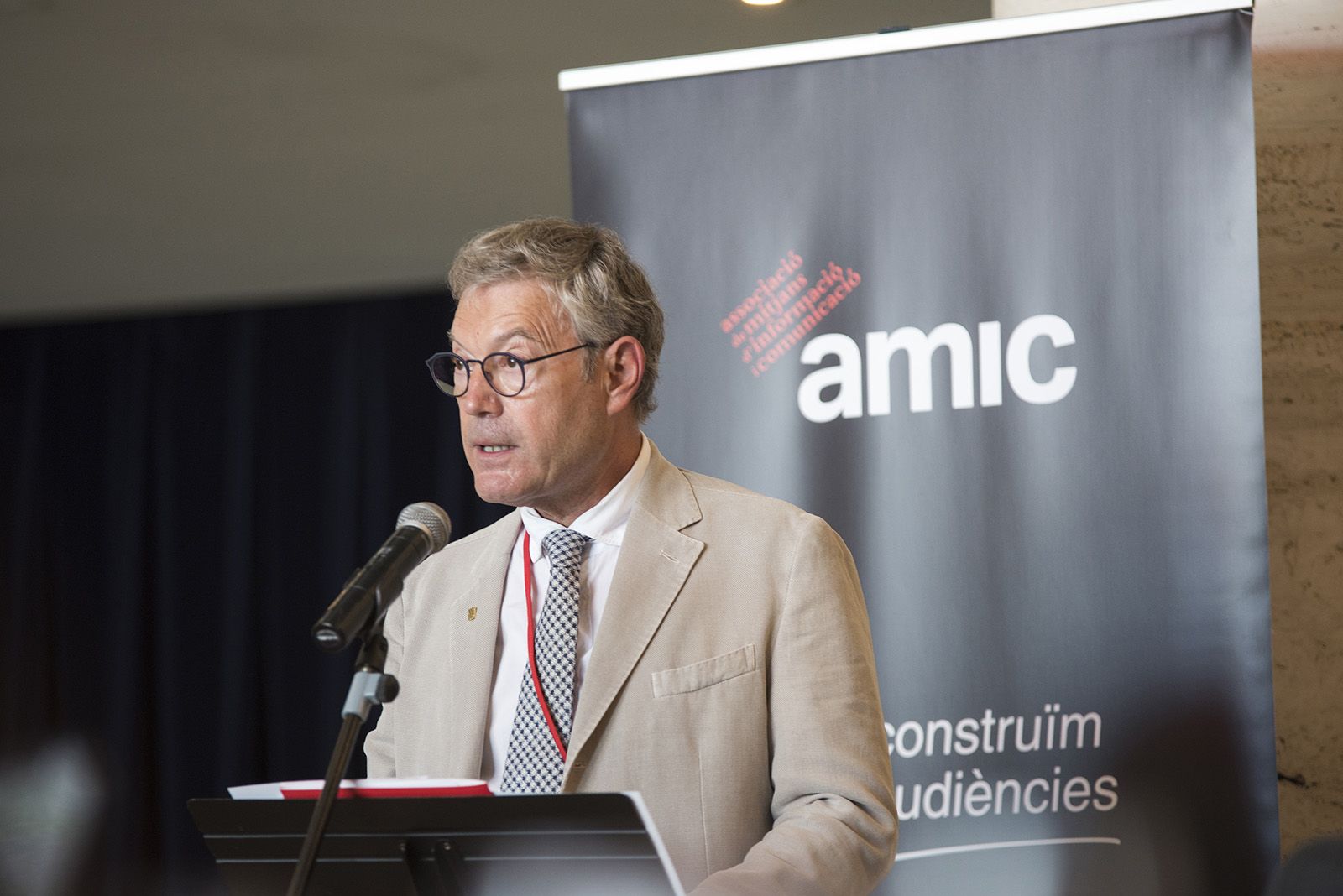 Ramon Grau al 25è aniversari de l'AMIC. FOTO: Bernat Millet.