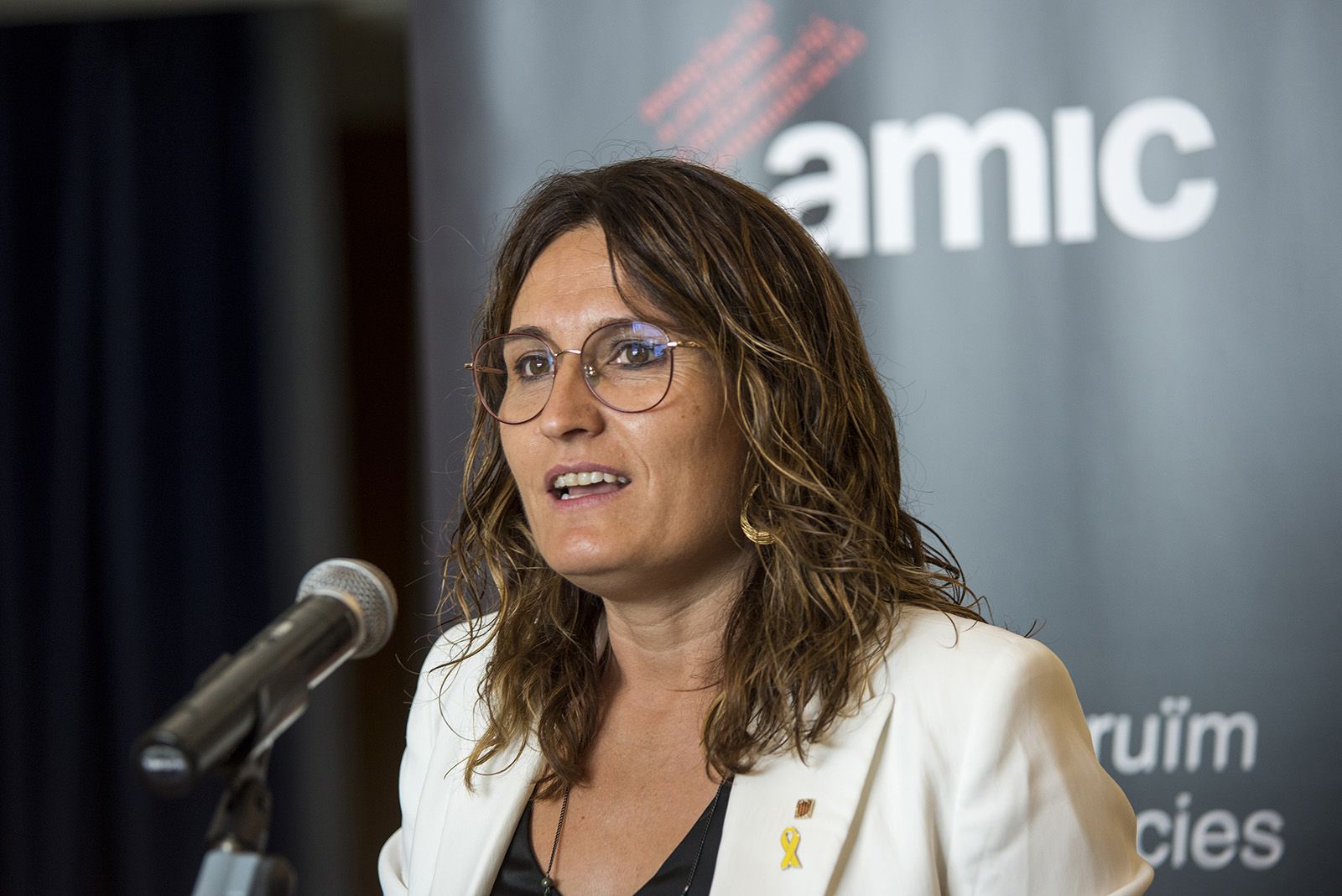 Laura Vilagrà al 25è aniversari de l'AMIC. FOTO: Bernat Millet.