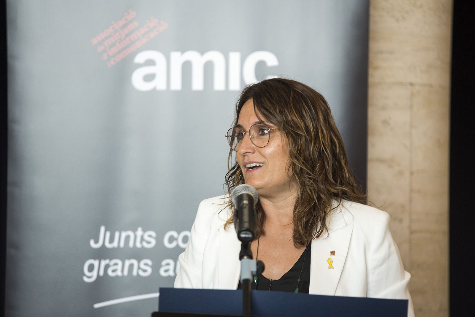 Laura Vilagrà al 25è aniversari de l'AMIC. FOTO: Bernat Millet.