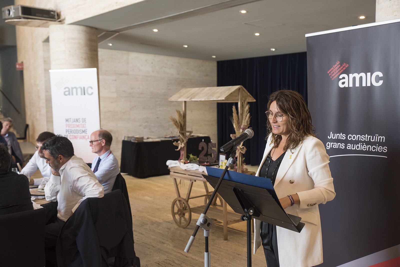 Laura Vilagrà al 25è aniversari de l'AMIC. FOTO: Bernat Millet.