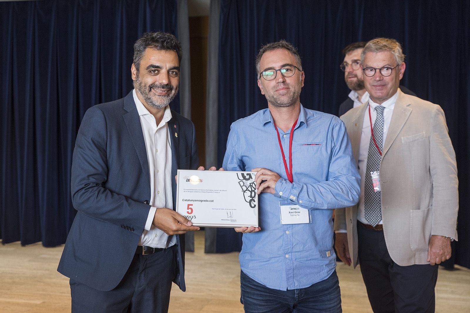 Xavier Grau al 25è aniversari de l'AMIC. FOTO: Bernat Millet.