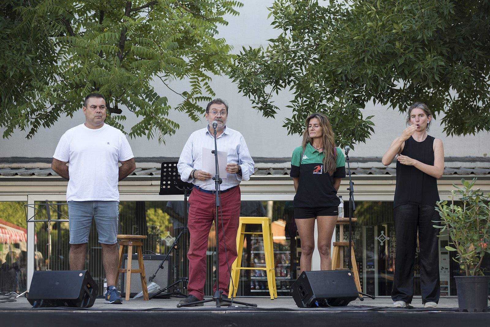 Pregó de festa major de Mira-Sol. FOTO: Bernat Millet.