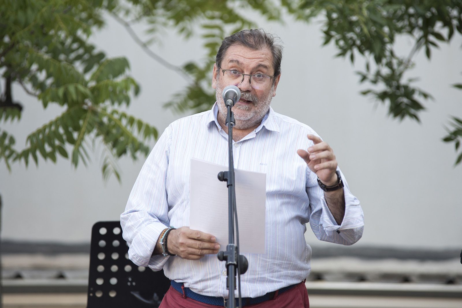 Pregó de festa major de Mira-Sol. FOTO: Bernat Millet.