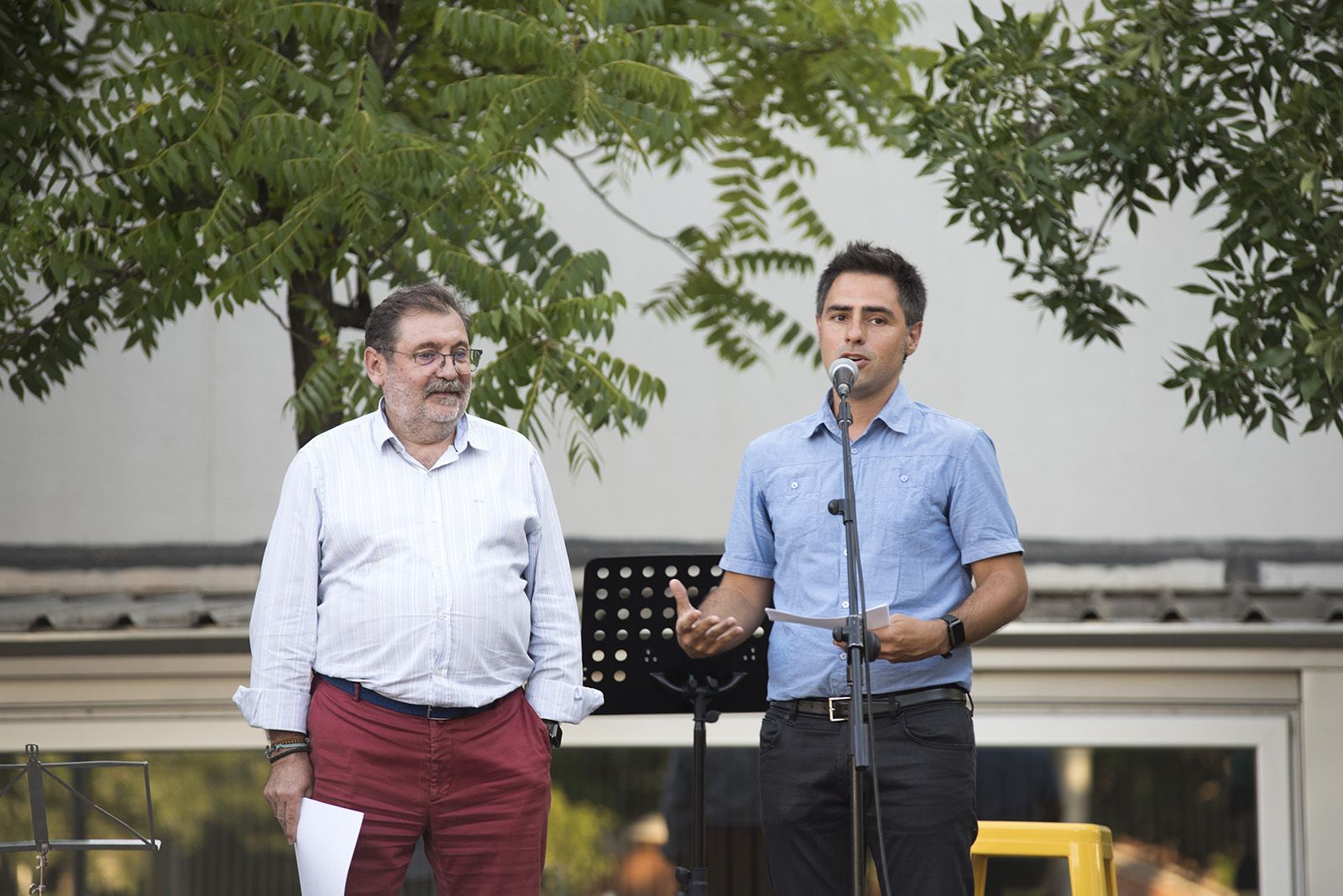 Pregó de festa major de Mira-Sol. FOTO: Bernat Millet.