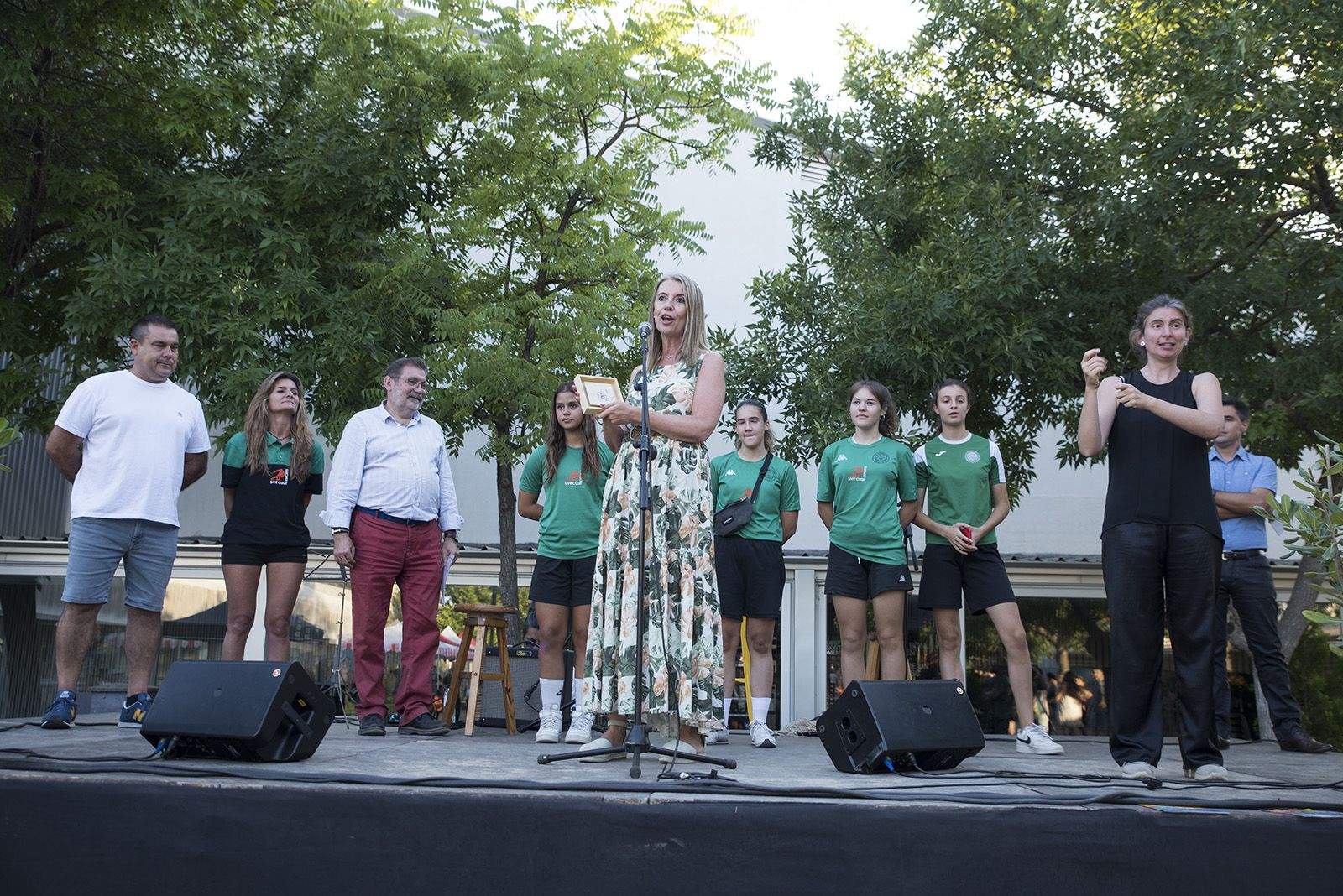 Pregó de festa major de Mira-Sol. FOTO: Bernat Millet.