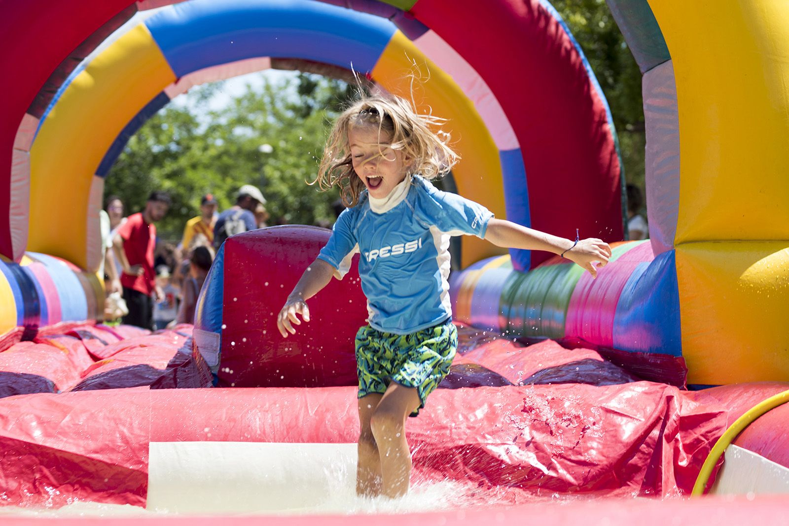 Festa de l'aigua de la Festa Major de Mira-Sol. FOTO: Bernat Millet.