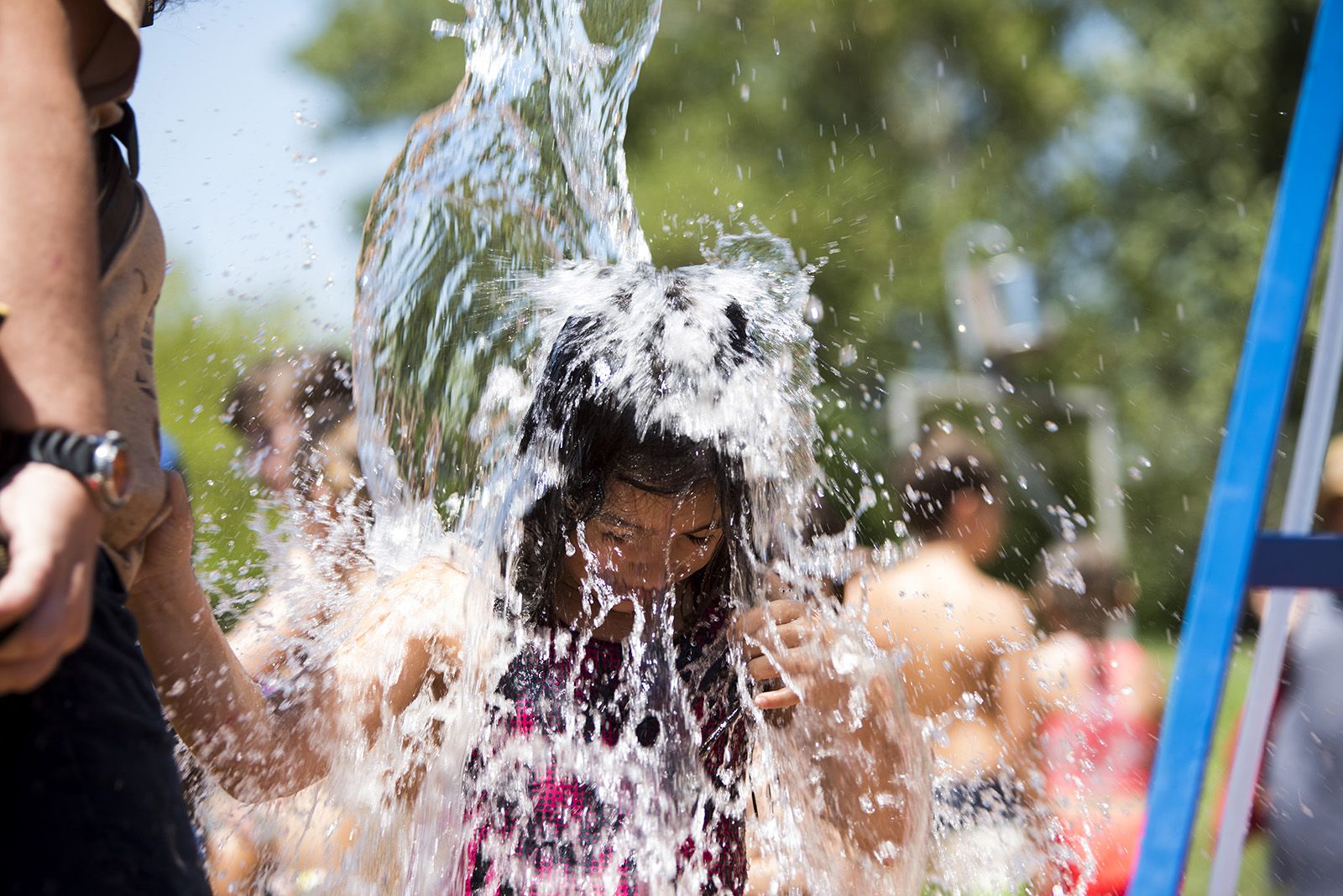Festa de l'aigua de la Festa Major de Mira-Sol. FOTO: Bernat Millet.