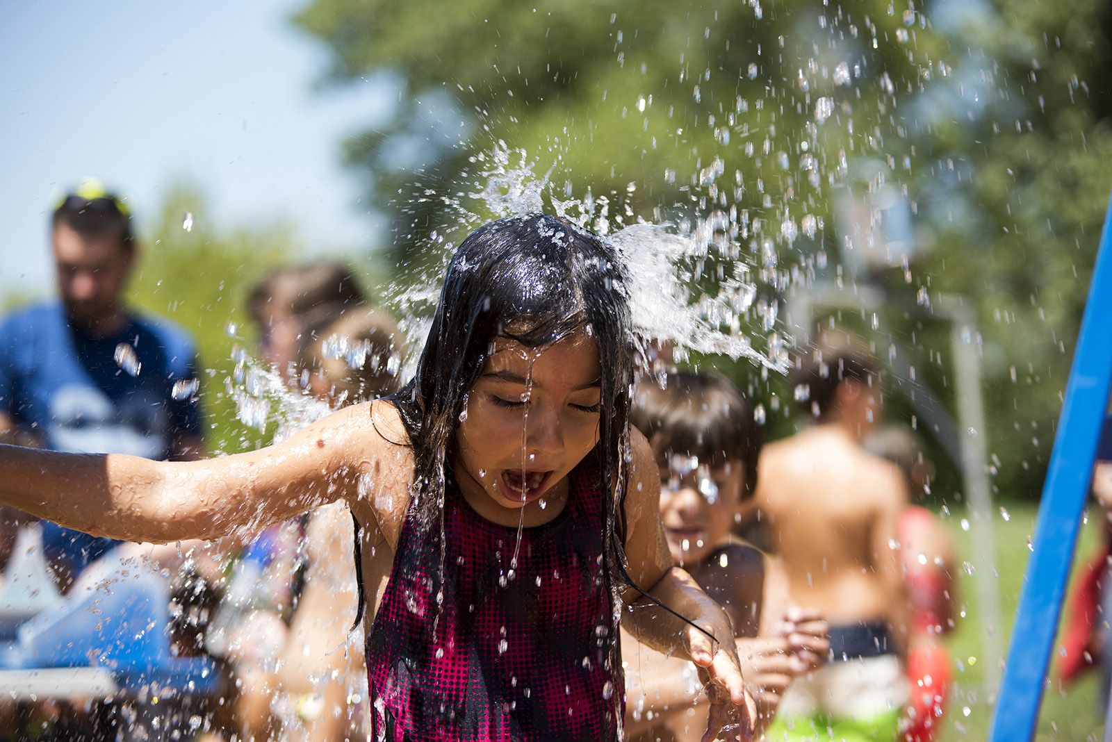 Festa de l'aigua de la Festa Major de Mira-Sol. FOTO: Bernat Millet.
