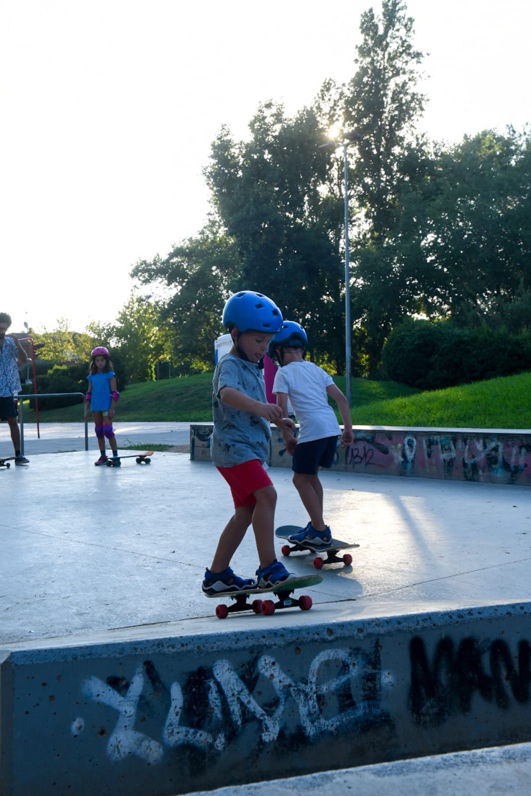 Taller de Patinet i Skate durant la Festa Major de Mira-sol. FOTO: Ajuntament