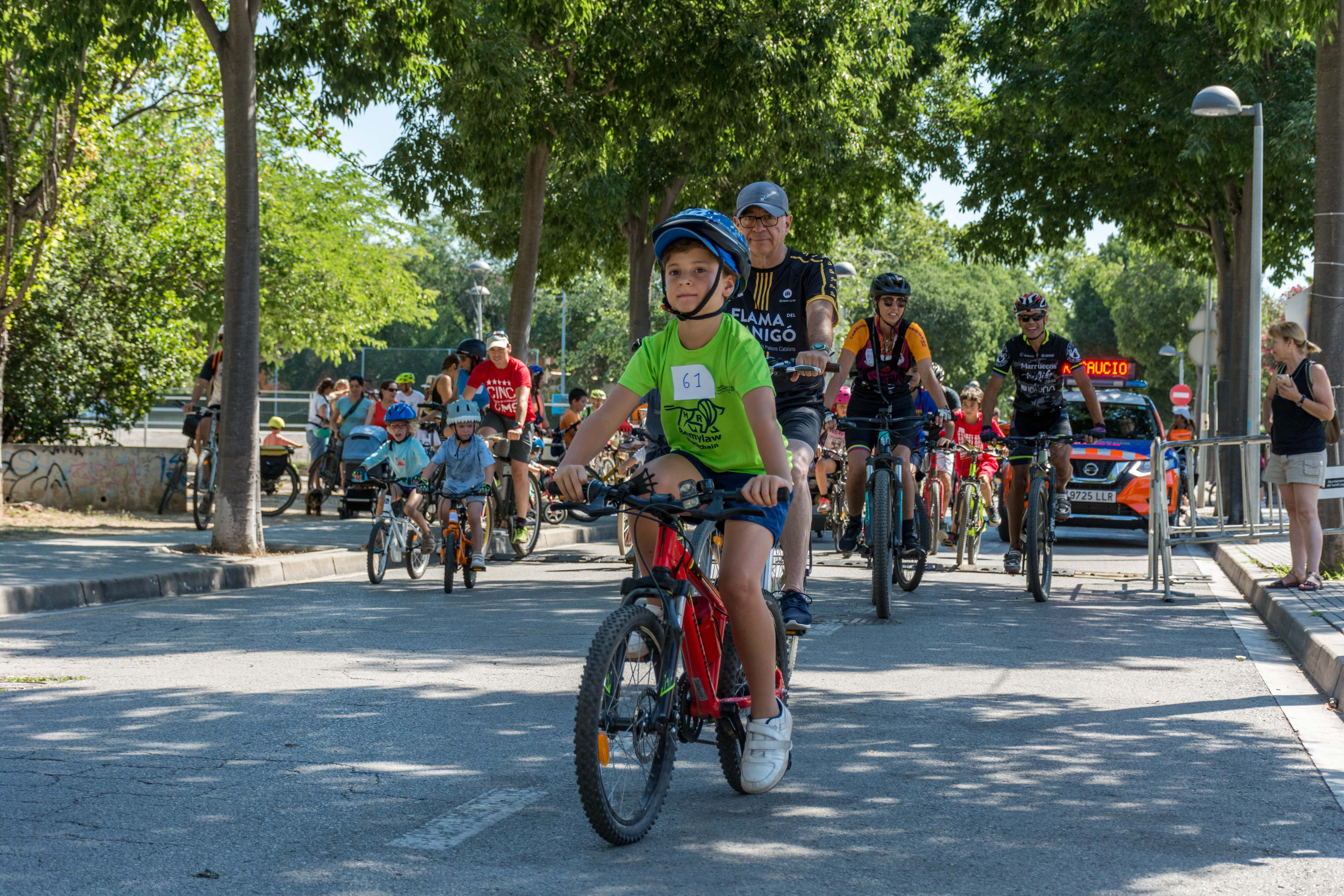Bicicletada Popular durant la Festa Major de Mira-sol. FOTO: Carmelo Jiménez