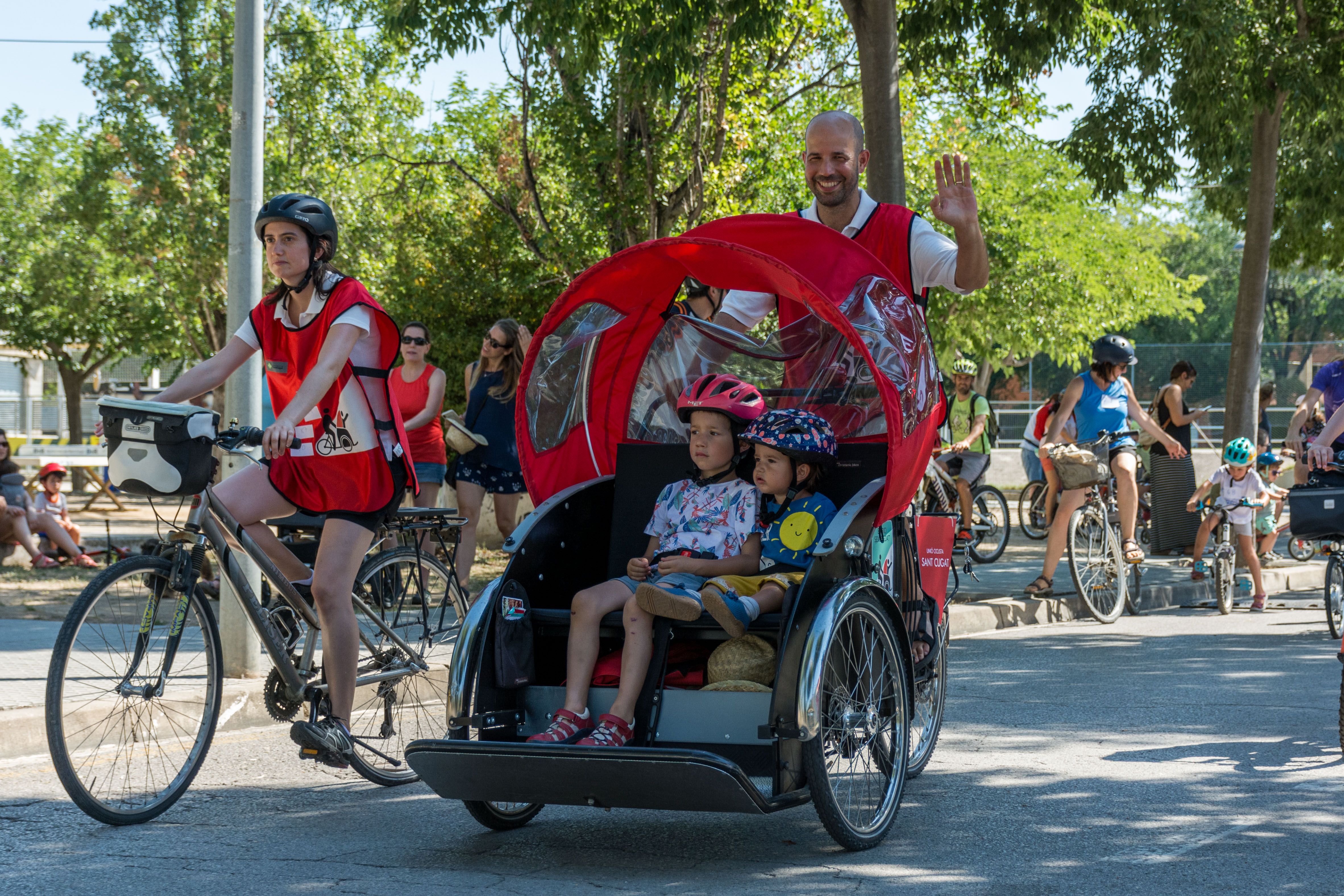 Bicicletada Popular durant la Festa Major de Mira-sol. FOTO: Carmelo Jiménez