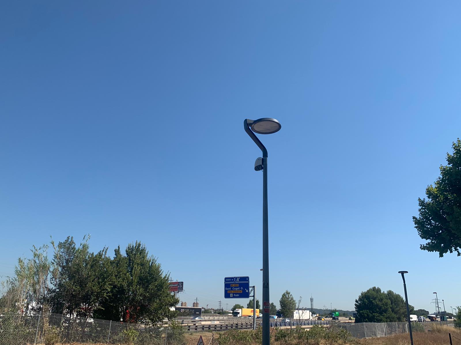 Sensor al carrer Guadalajara de Mira-sol. FOTO: TOT Sant Cugat